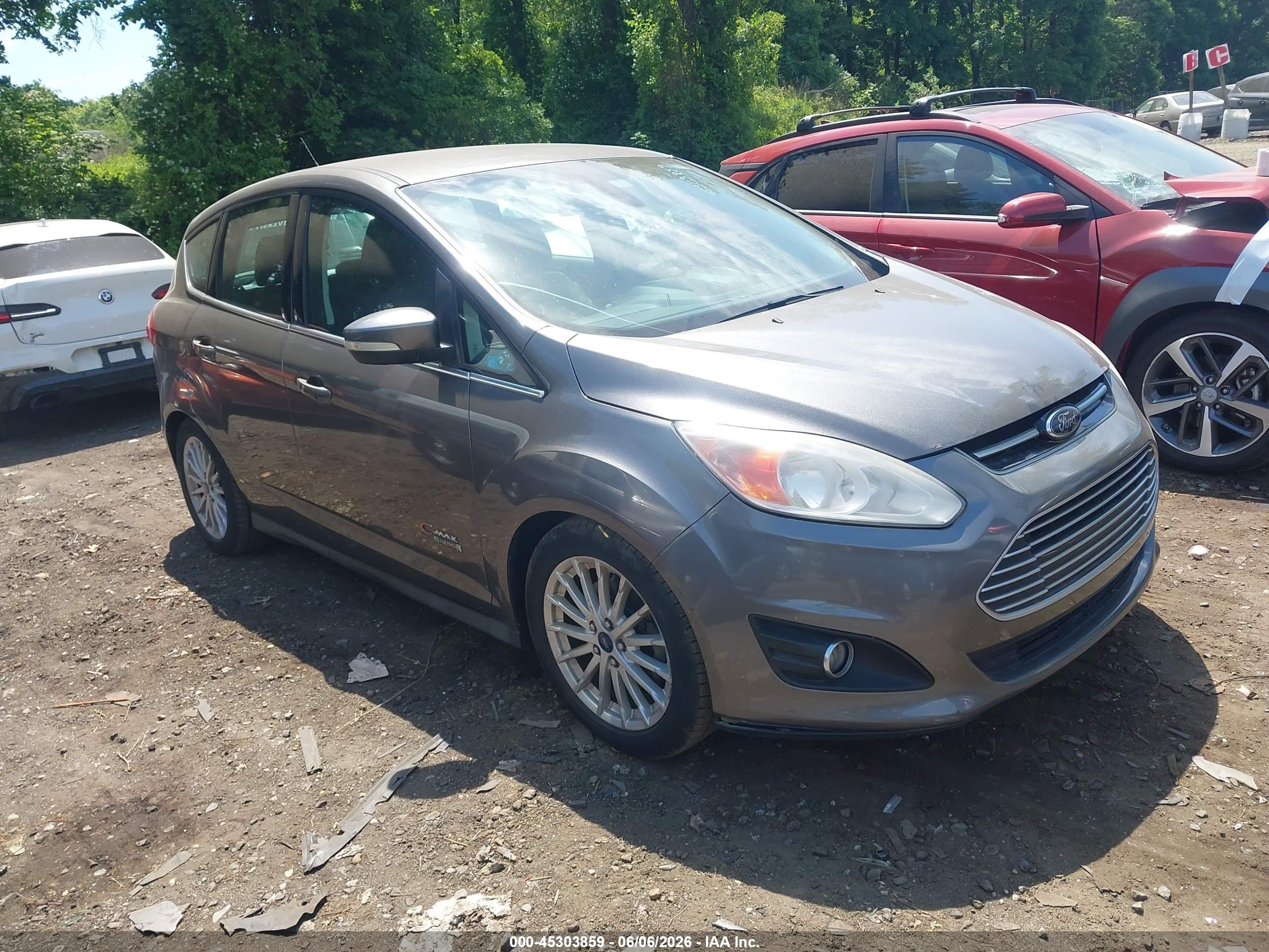 2014 Ford C-max Energi Sel Gray vin: 1FADP5CU4EL508329