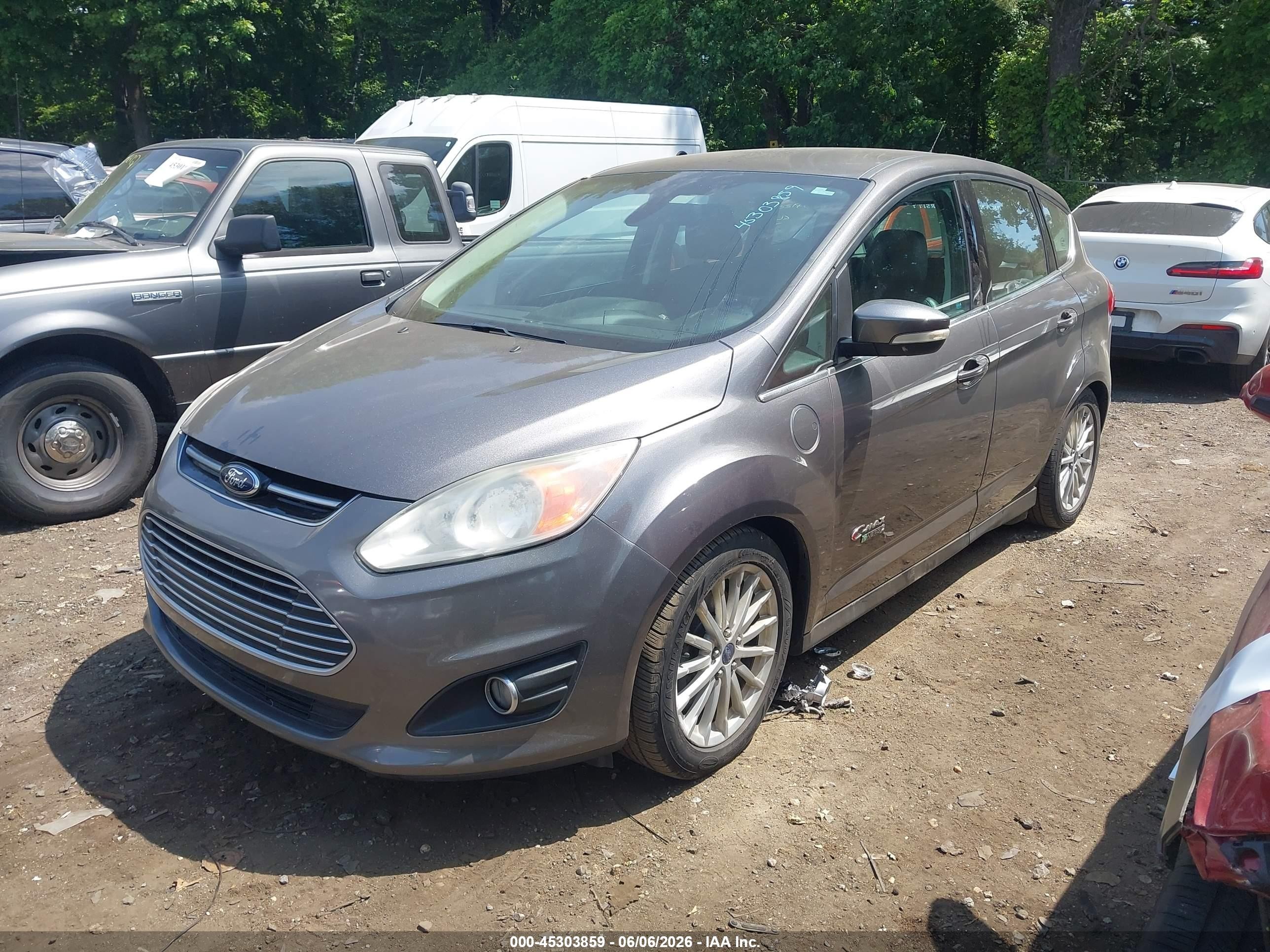 2014 Ford C-max Energi Sel Gray vin: 1FADP5CU4EL508329