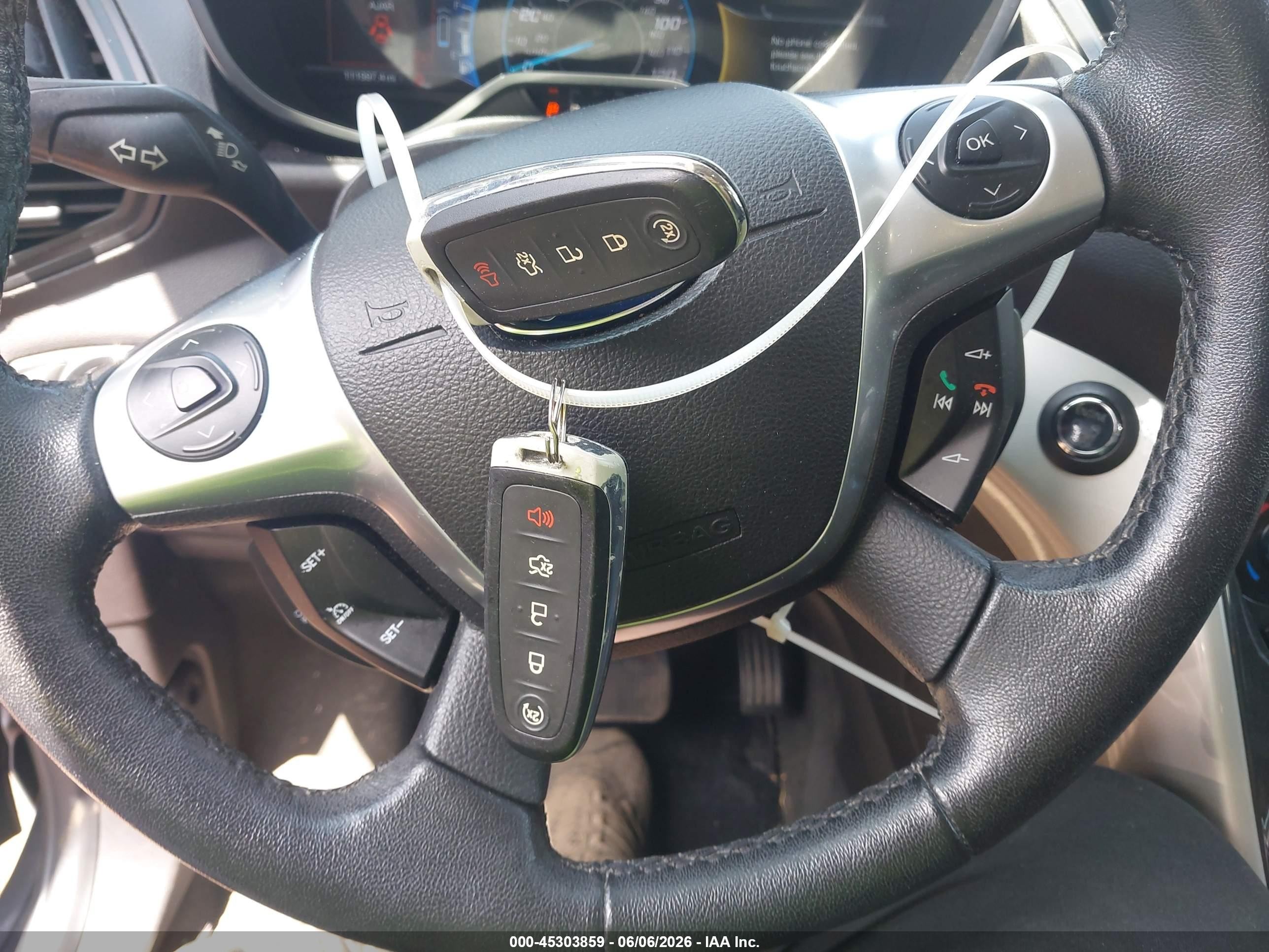 2014 Ford C-max Energi Sel Gray vin: 1FADP5CU4EL508329
