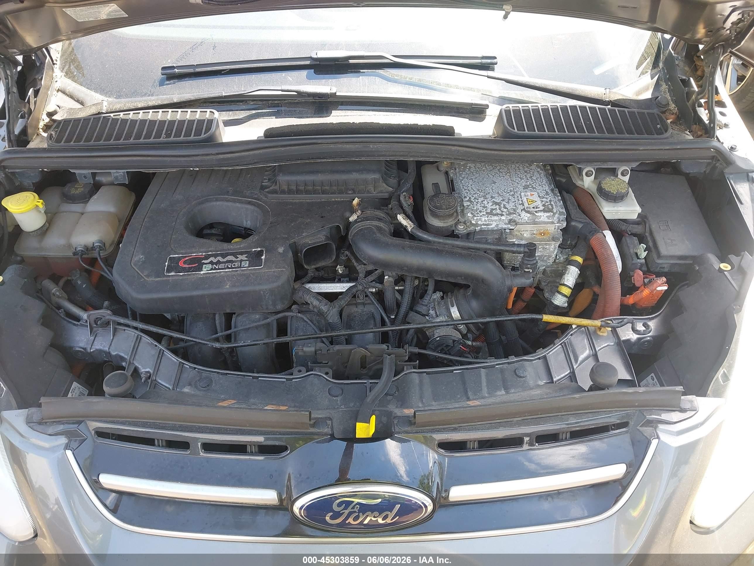 2014 Ford C-max Energi Sel Gray vin: 1FADP5CU4EL508329