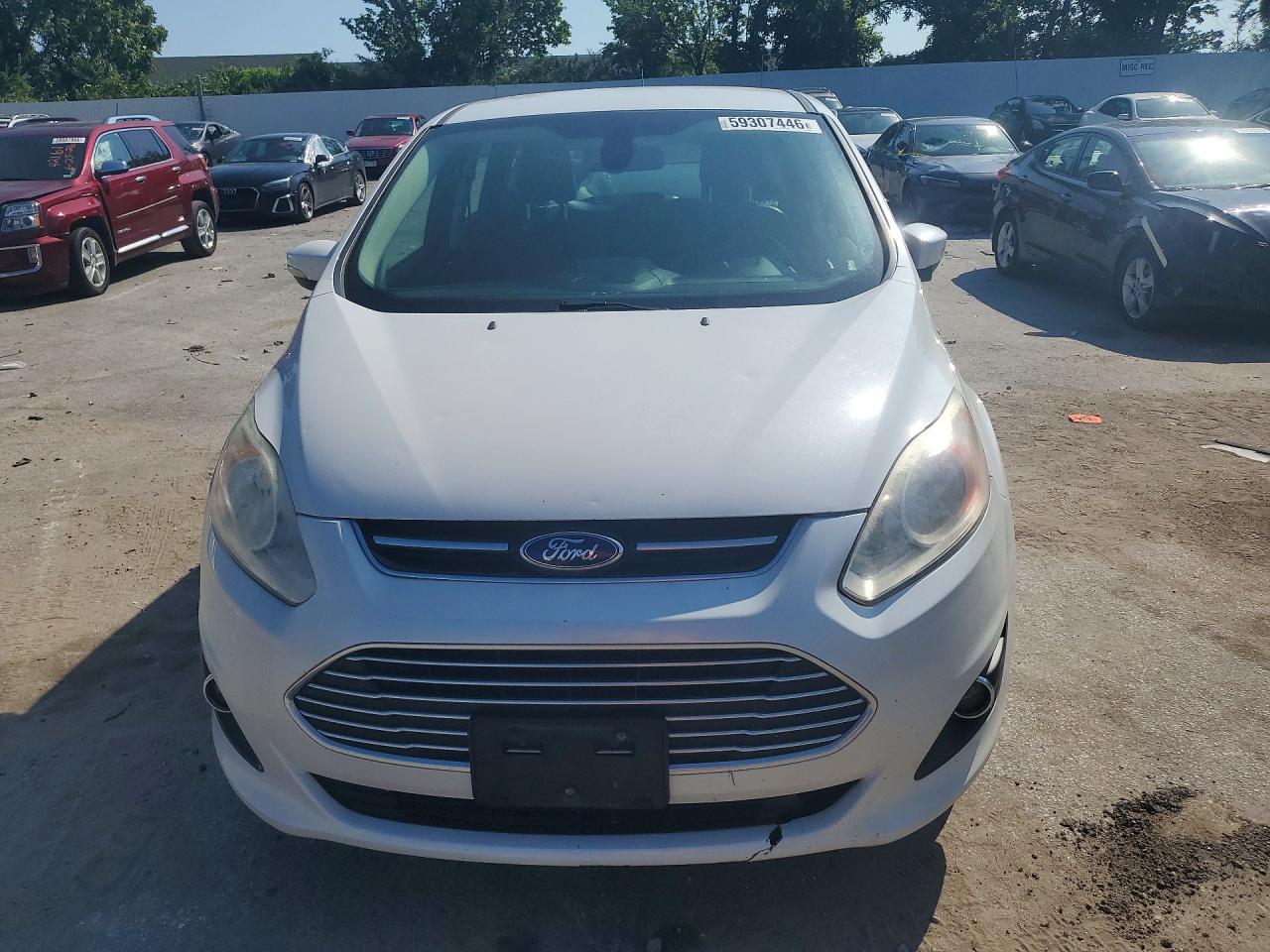 2014 Ford C-max Premium White vin: 1FADP5CU4EL520352