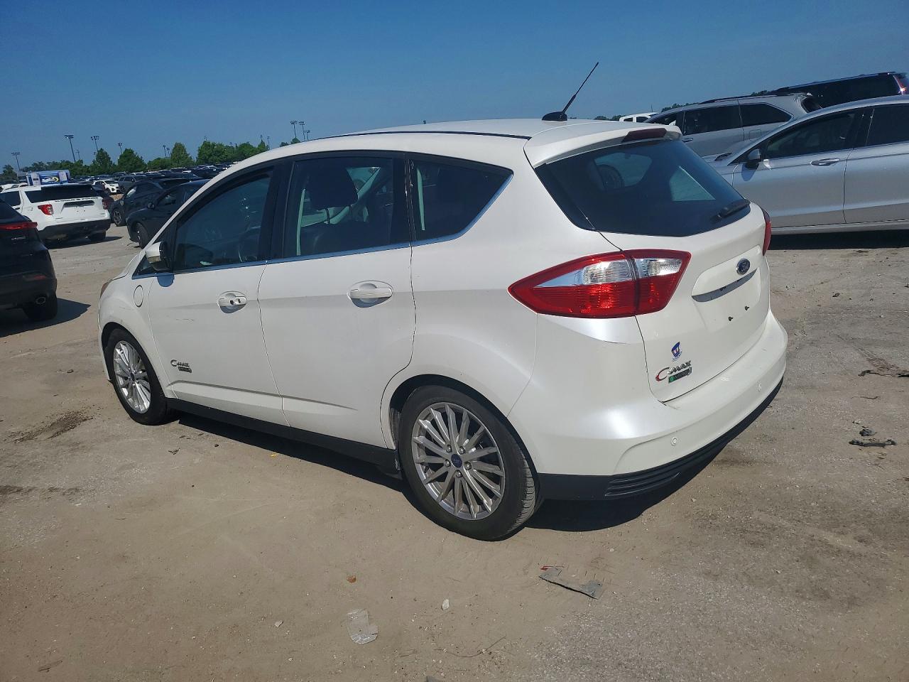 2014 Ford C-max Premium White vin: 1FADP5CU4EL520352