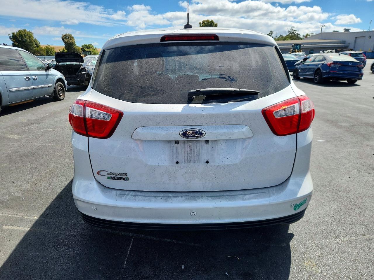 2015 Ford C-max Premium Sel White vin: 1FADP5CU4FL100673
