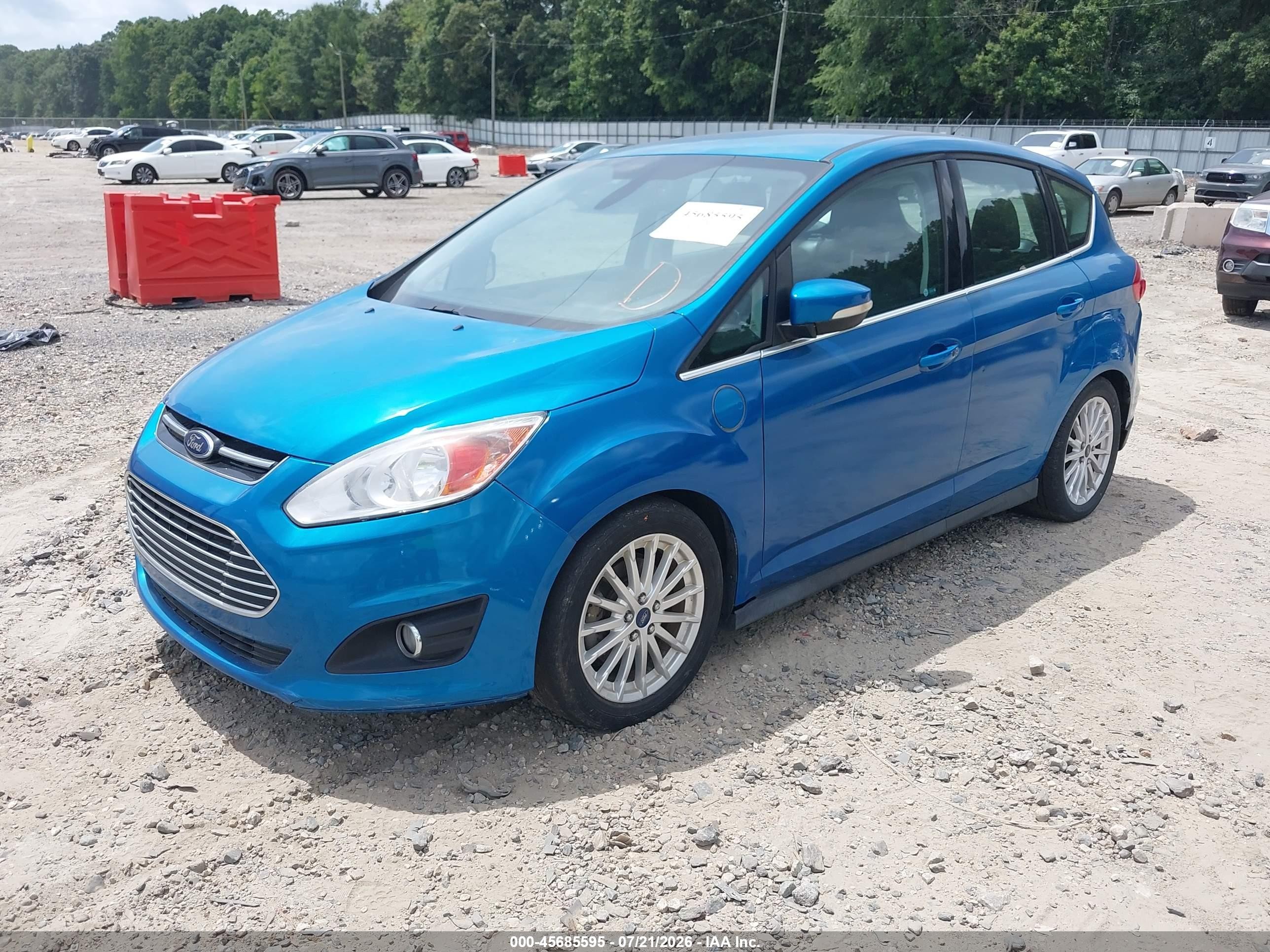 2015 Ford C-max Energi Sel Blue vin: 1FADP5CU4FL113990