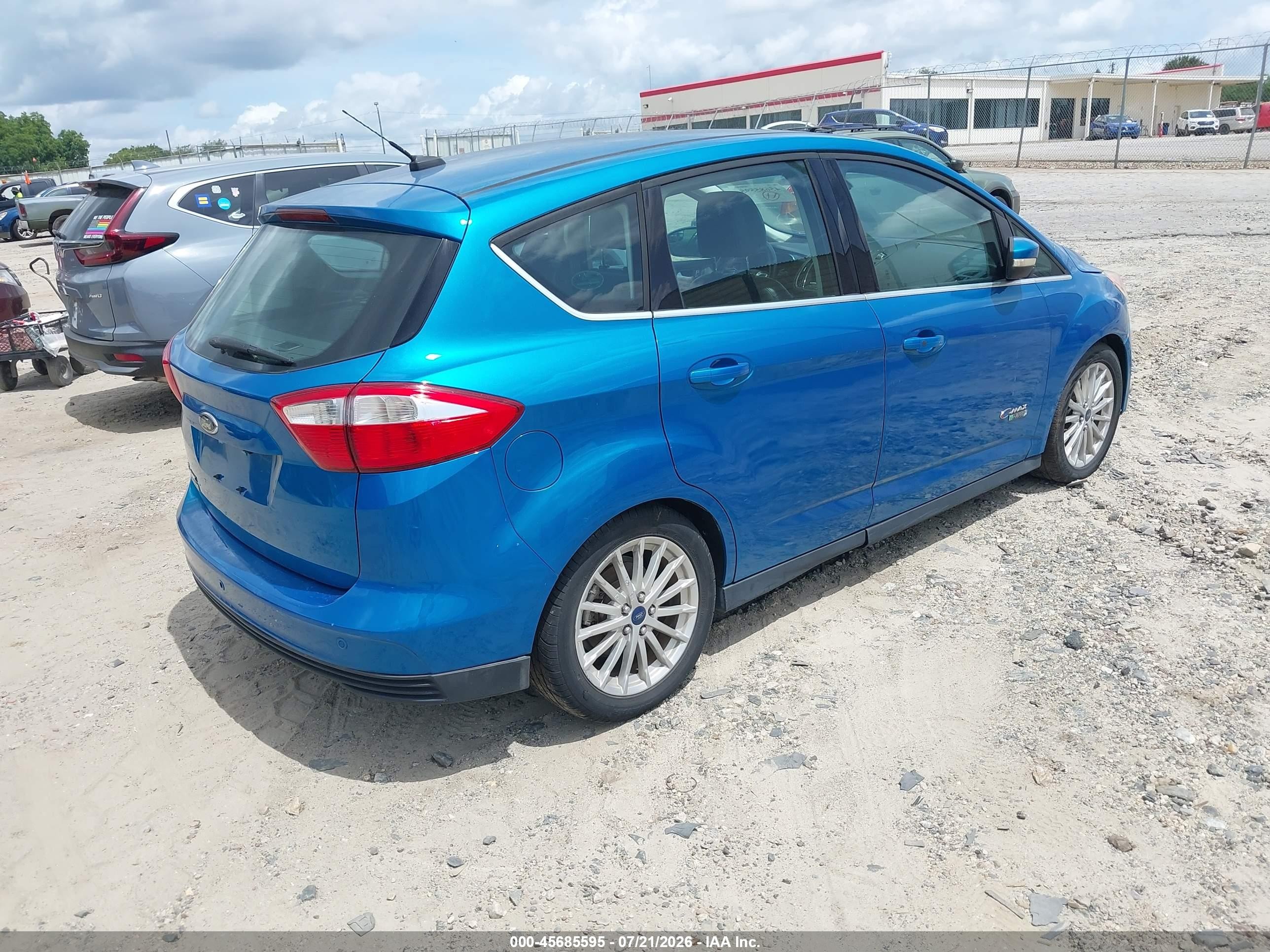 2015 Ford C-max Energi Sel Blue vin: 1FADP5CU4FL113990
