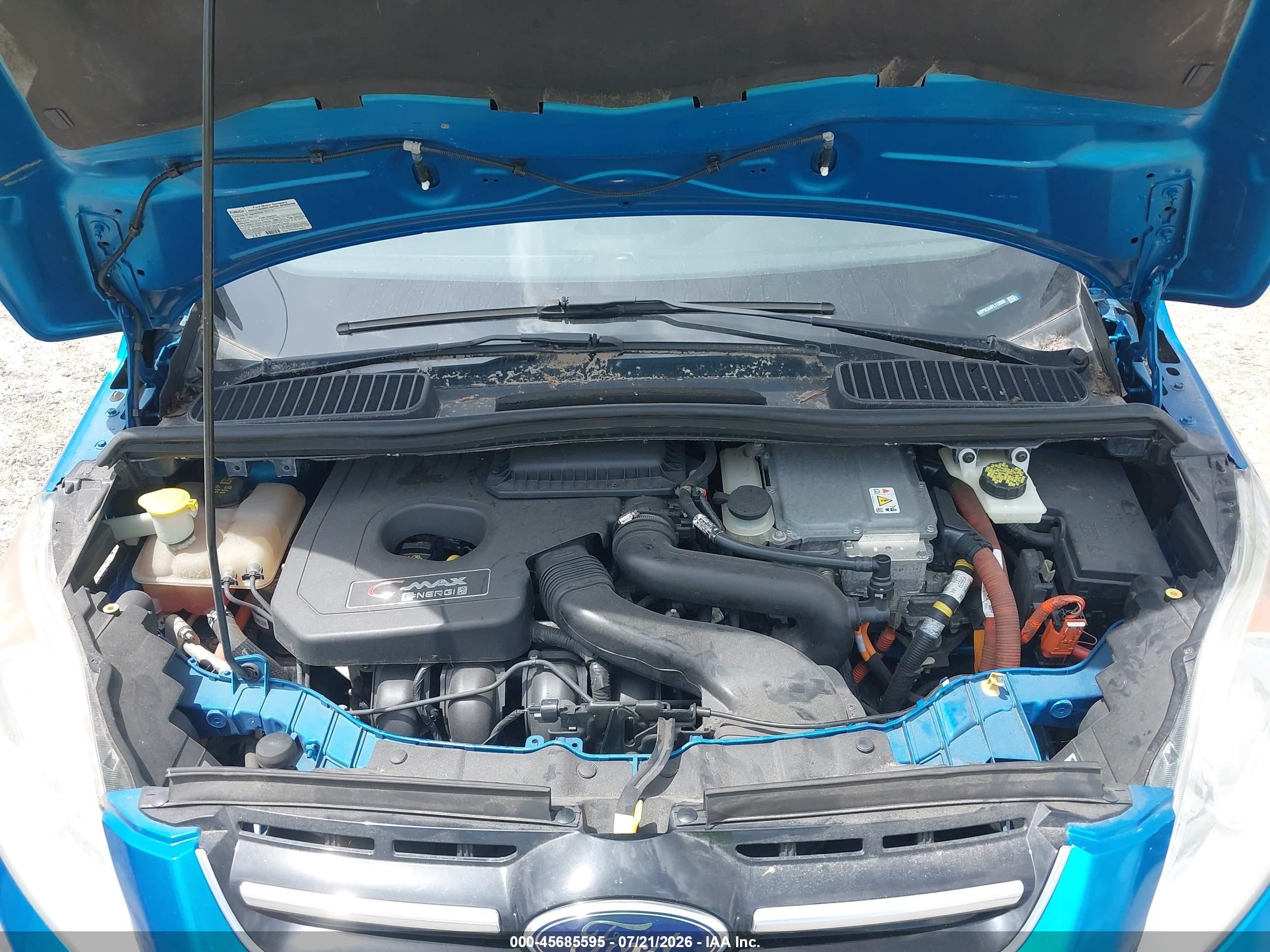 2015 Ford C-max Energi Sel Blue vin: 1FADP5CU4FL113990
