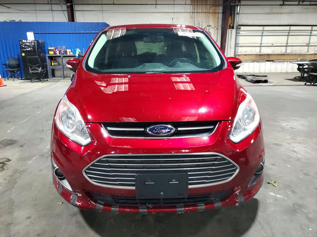 2015 Ford C-max Premium Sel Maroon vin: 1FADP5CU4FL114038
