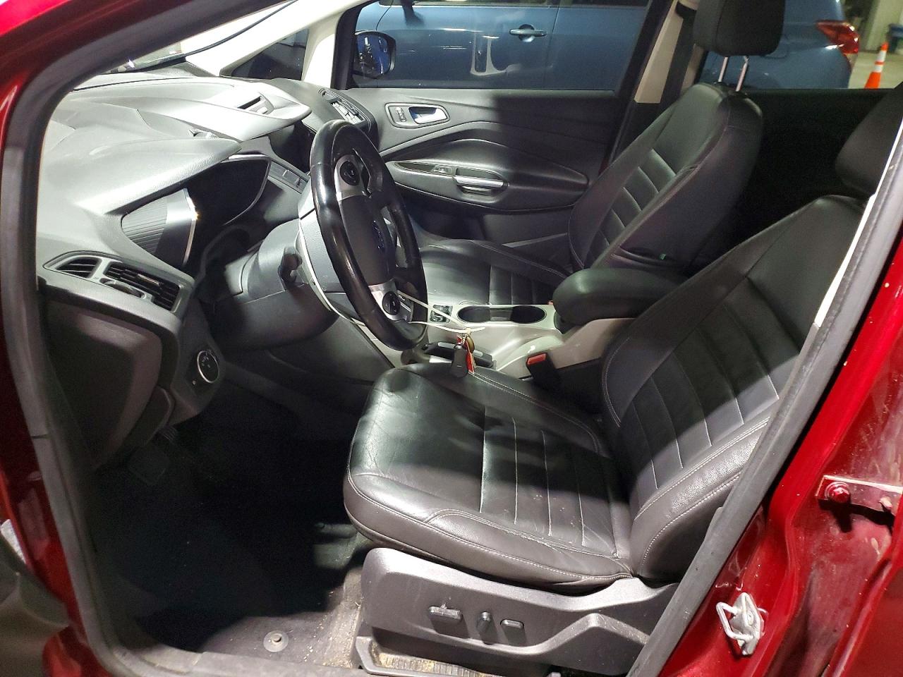 2015 Ford C-max Premium Sel Maroon vin: 1FADP5CU4FL114038