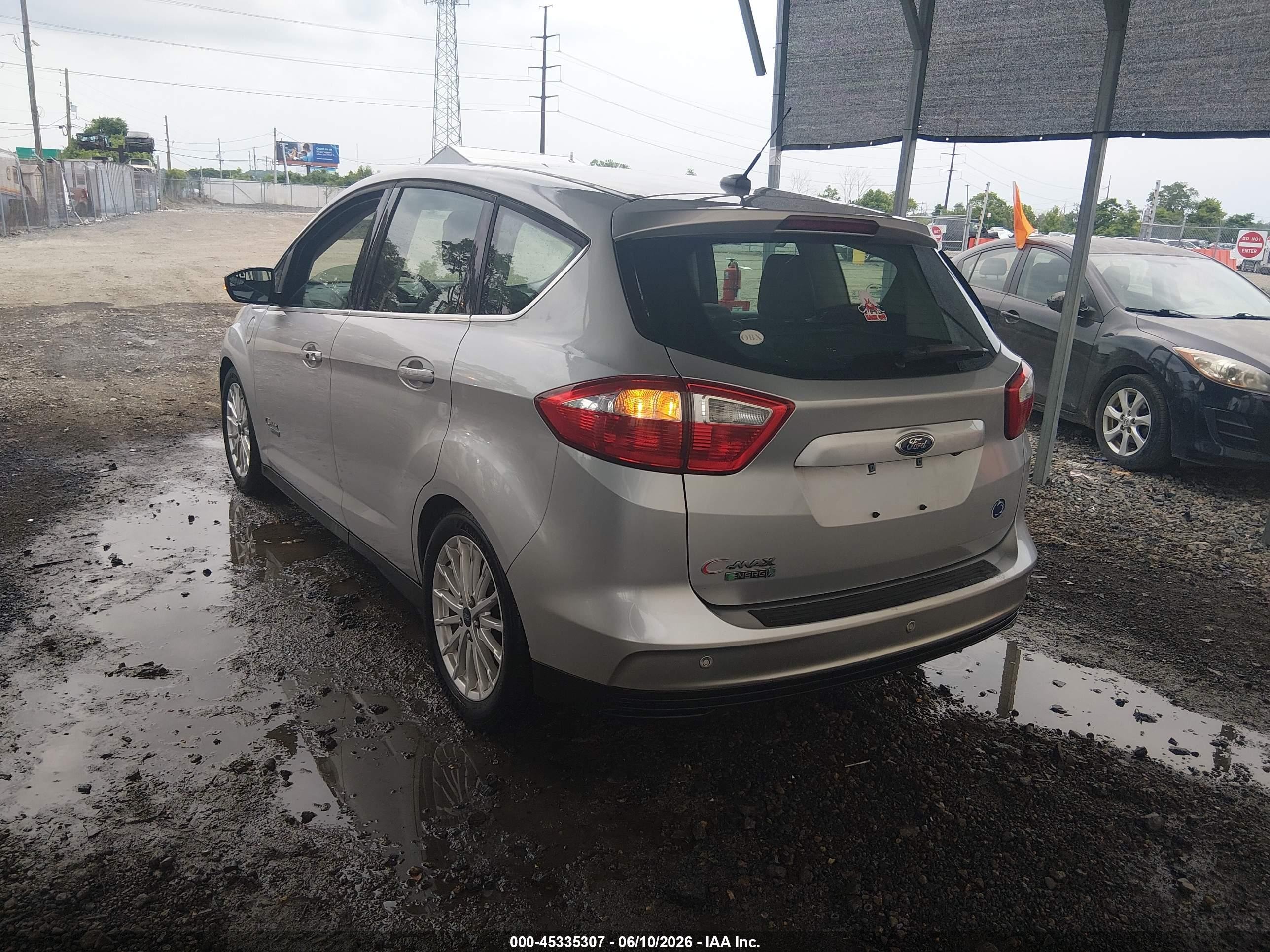 2015 Ford C-max Energi Sel Silver vin: 1FADP5CU4FL121751