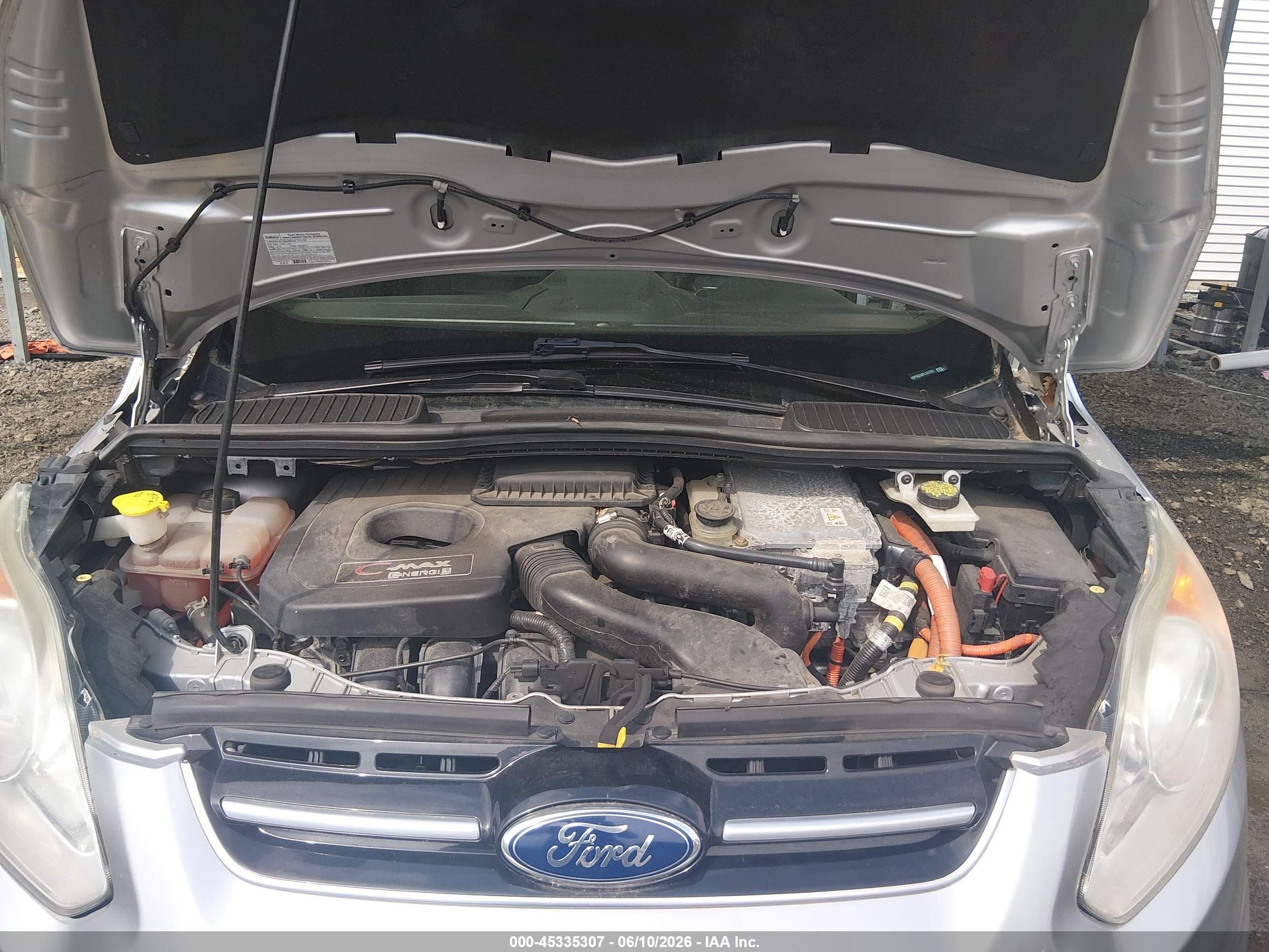 2015 Ford C-max Energi Sel Silver vin: 1FADP5CU4FL121751
