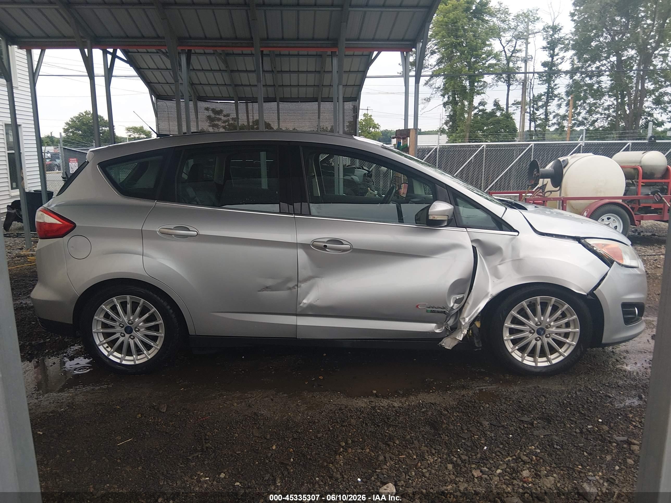 2015 Ford C-max Energi Sel Silver vin: 1FADP5CU4FL121751
