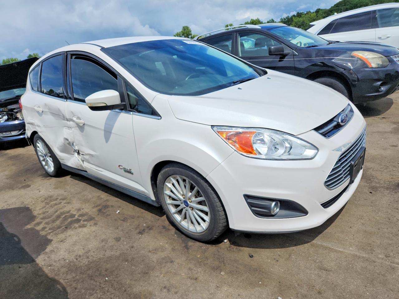 2013 Ford C-max Premium Белый vin: 1FADP5CU5DL557182