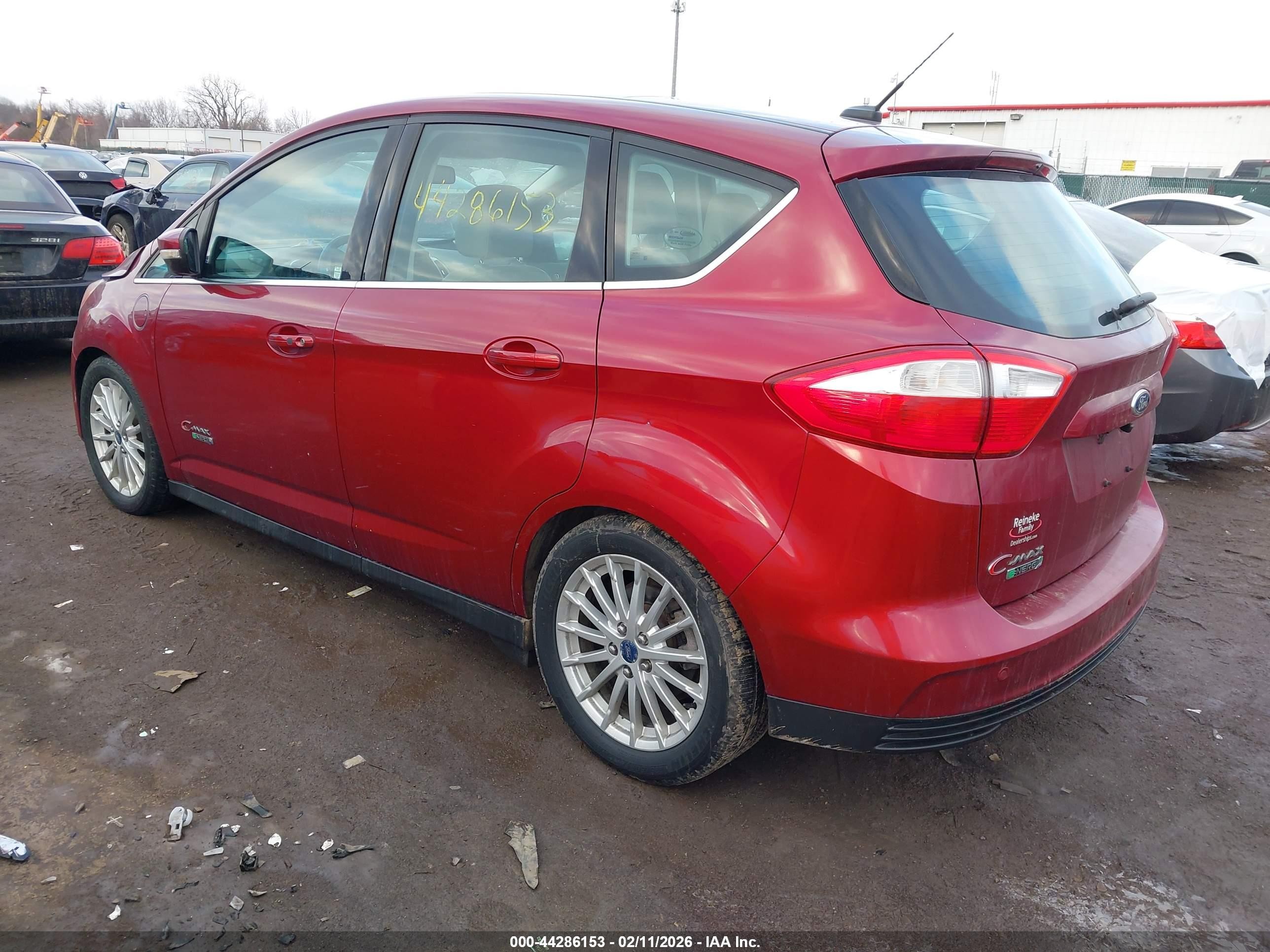2014 Ford C-max Energi Sel Red vin: 1FADP5CU5EL512843