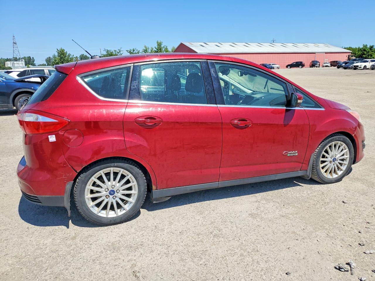 2014 Ford C-max Premium Maroon vin: 1FADP5CU5EL514883