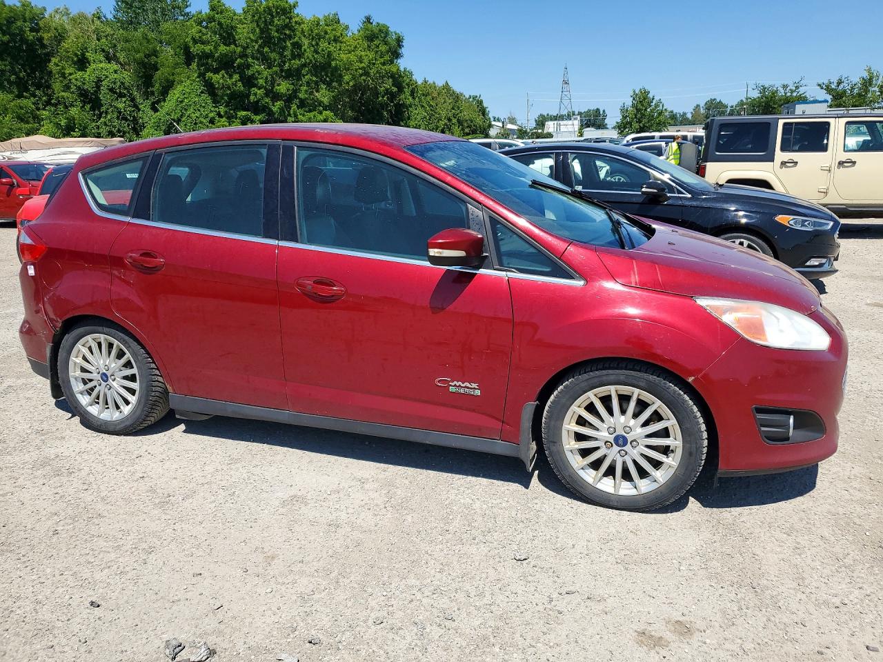 2014 Ford C-max Premium Maroon vin: 1FADP5CU5EL514883