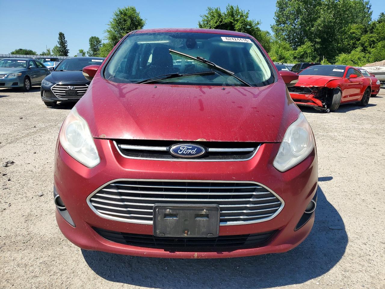2014 Ford C-max Premium Maroon vin: 1FADP5CU5EL514883