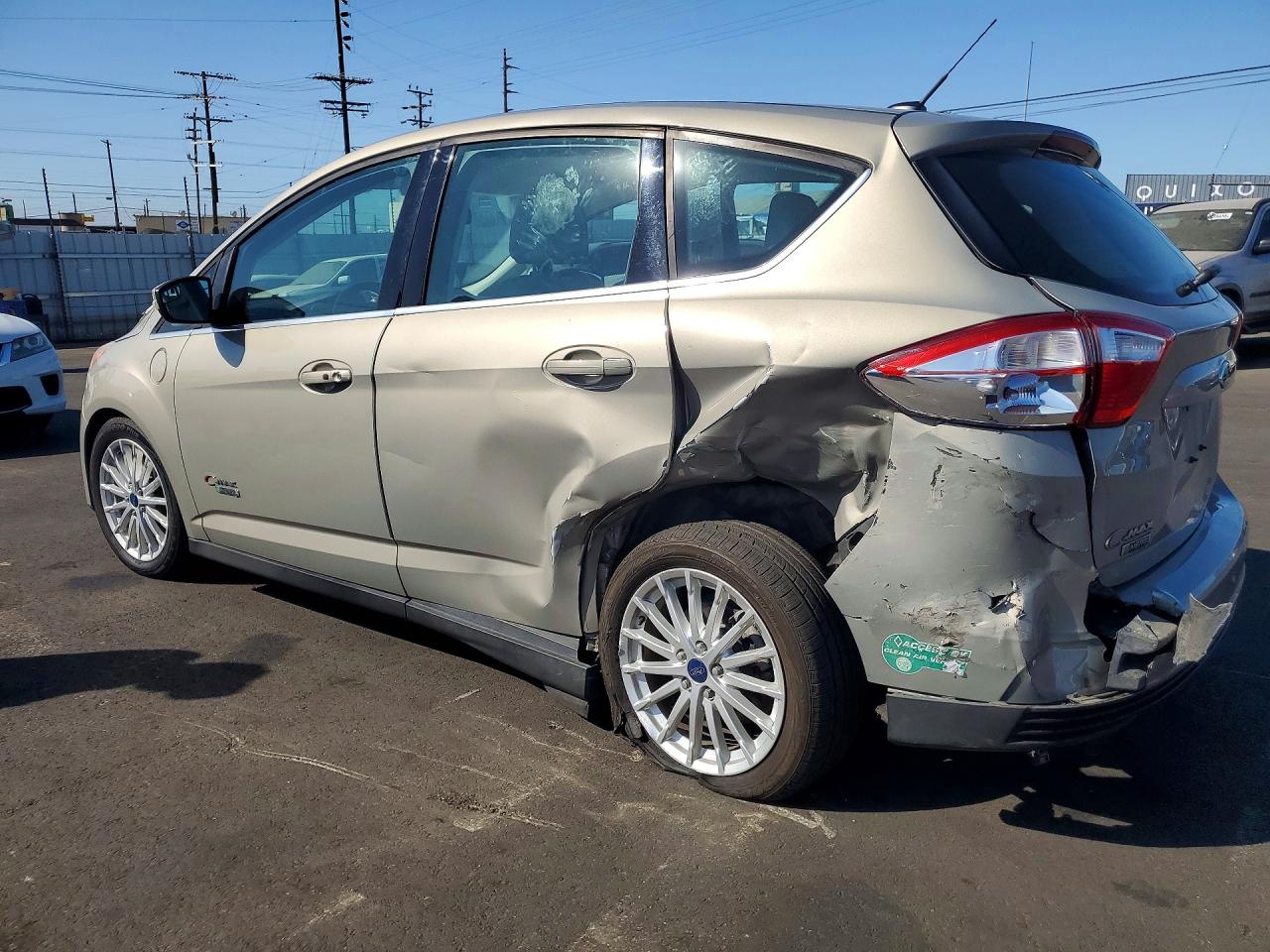 2015 Ford C-max Premium Sel Tan vin: 1FADP5CU5FL101587