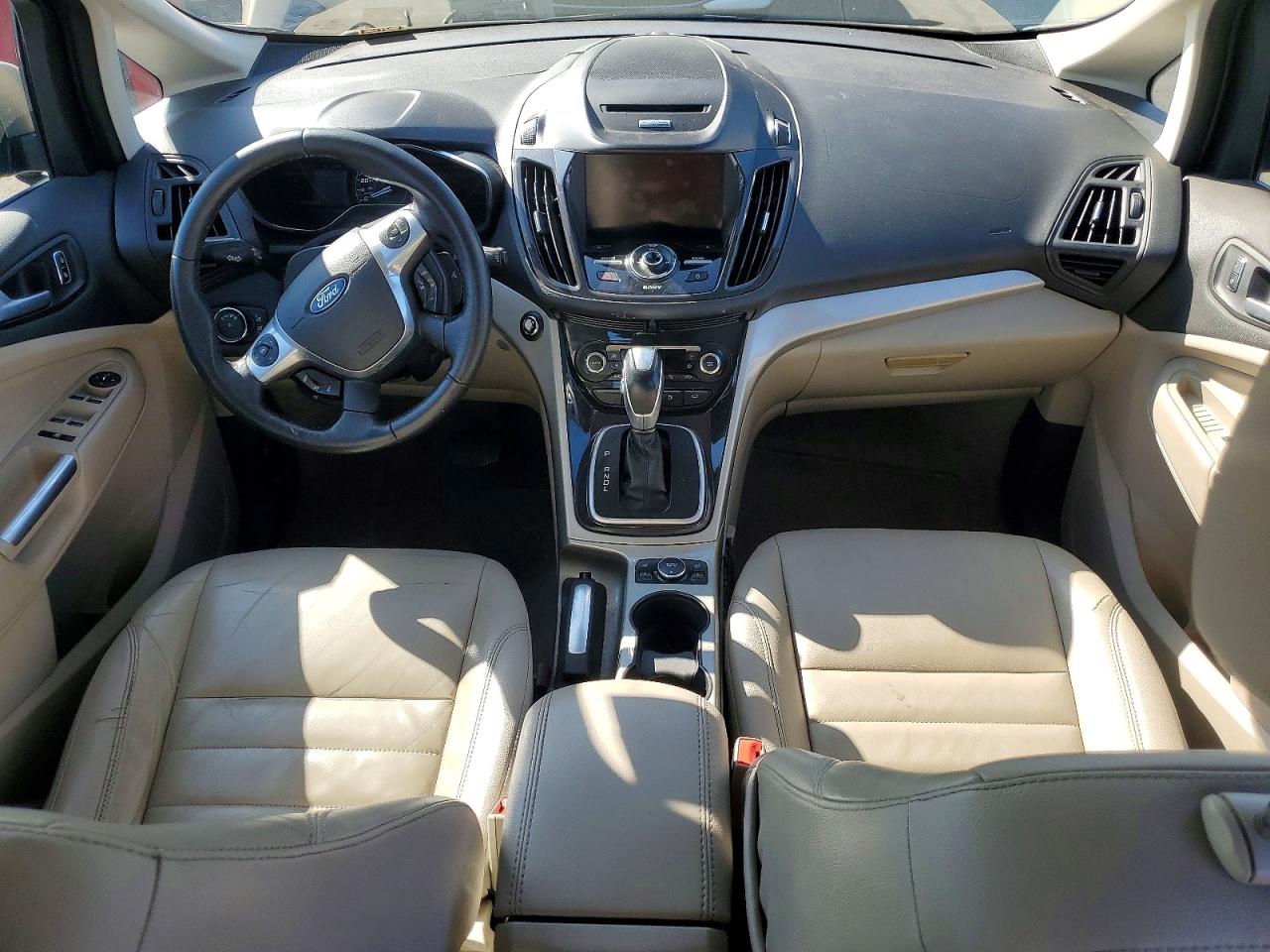 2015 Ford C-max Premium Sel Tan vin: 1FADP5CU5FL101587