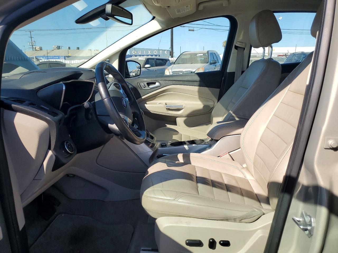 2015 Ford C-max Premium Sel Tan vin: 1FADP5CU5FL101587