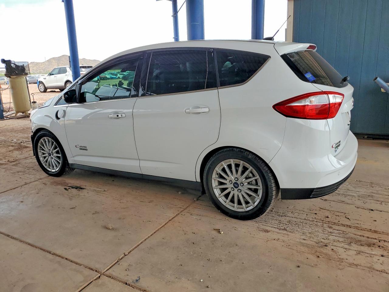 2015 Ford C-max Premium Sel White vin: 1FADP5CU5FL112203