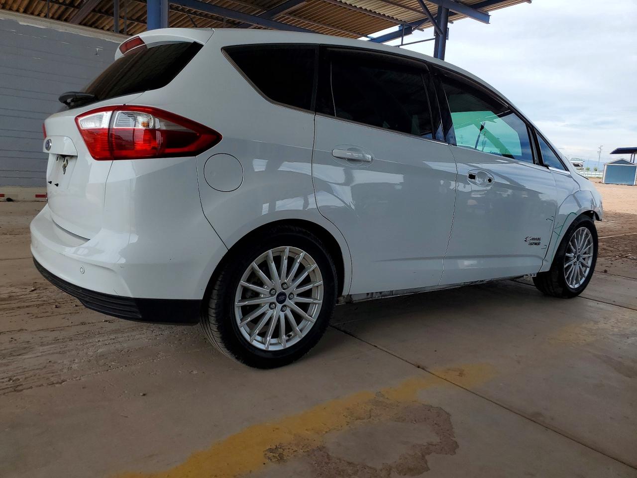 2015 Ford C-max Premium Sel White vin: 1FADP5CU5FL112203