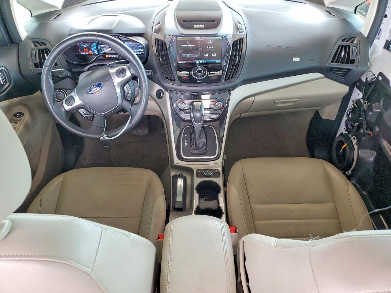 2015 Ford C-max Premium Sel White vin: 1FADP5CU5FL112203