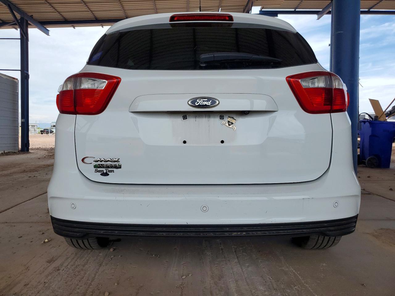 2015 Ford C-max Premium Sel White vin: 1FADP5CU5FL112203
