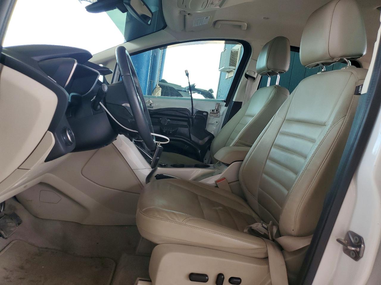 2015 Ford C-max Premium Sel White vin: 1FADP5CU5FL112203