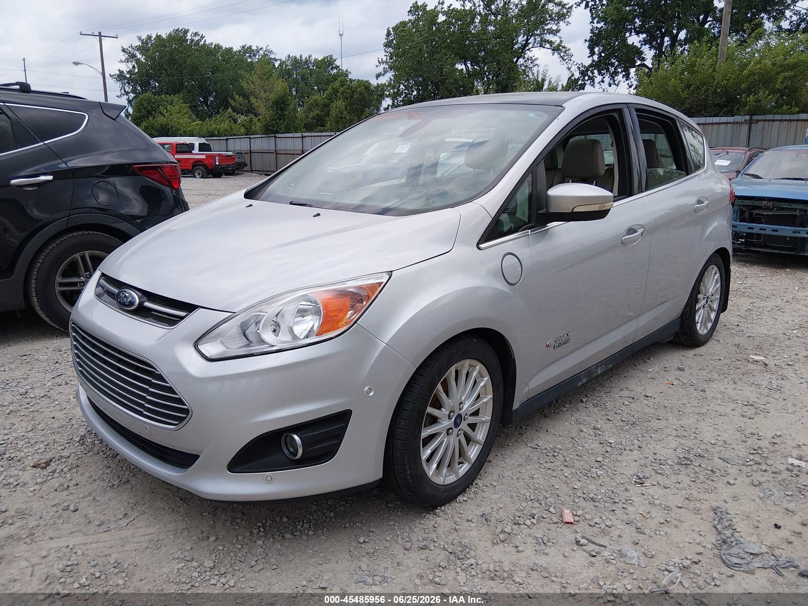 2015 Ford C-max Energi Sel Silver vin: 1FADP5CU5FL118499