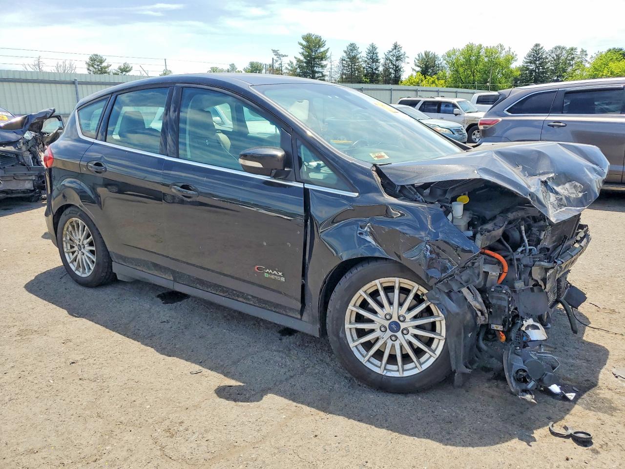2015 Ford C-max Premium Sel Black vin: 1FADP5CU5FL124271