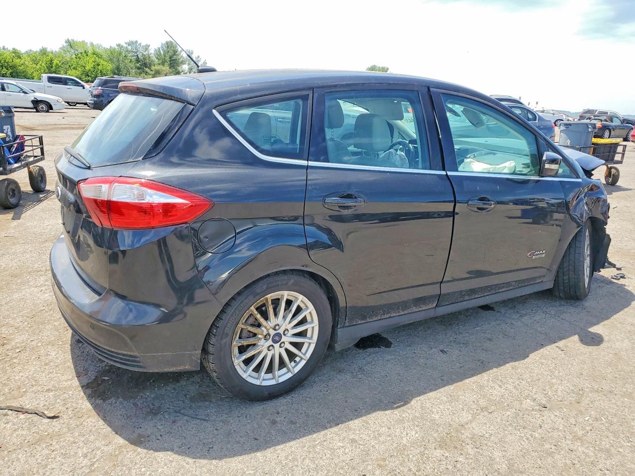 2015 Ford C-max Premium Sel Black vin: 1FADP5CU5FL124271