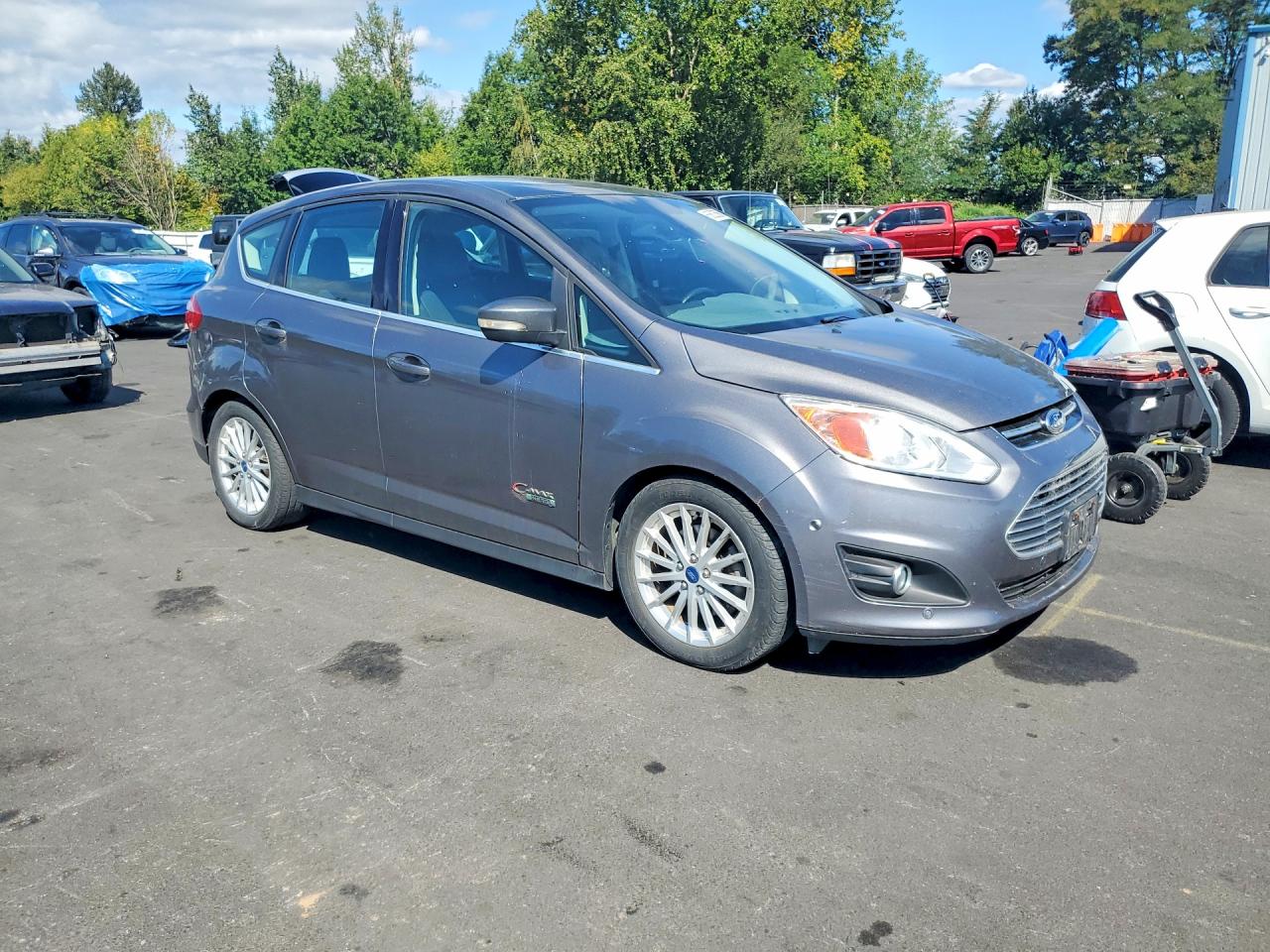 2013 Ford C-max Premium Gray vin: 1FADP5CU6DL507696