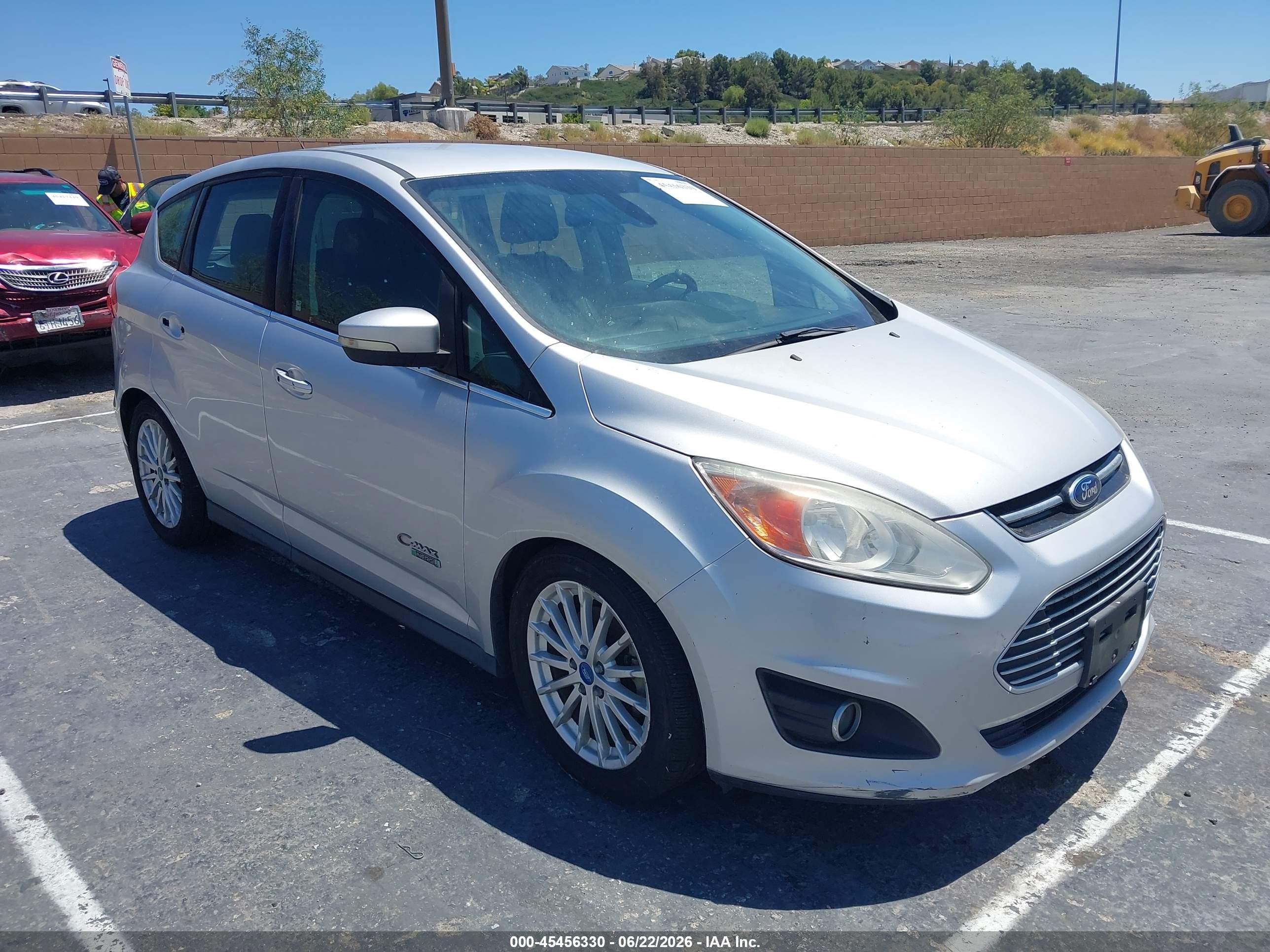 2013 Ford C-max Energi Sel Серебряный vin: 1FADP5CU6DL530895