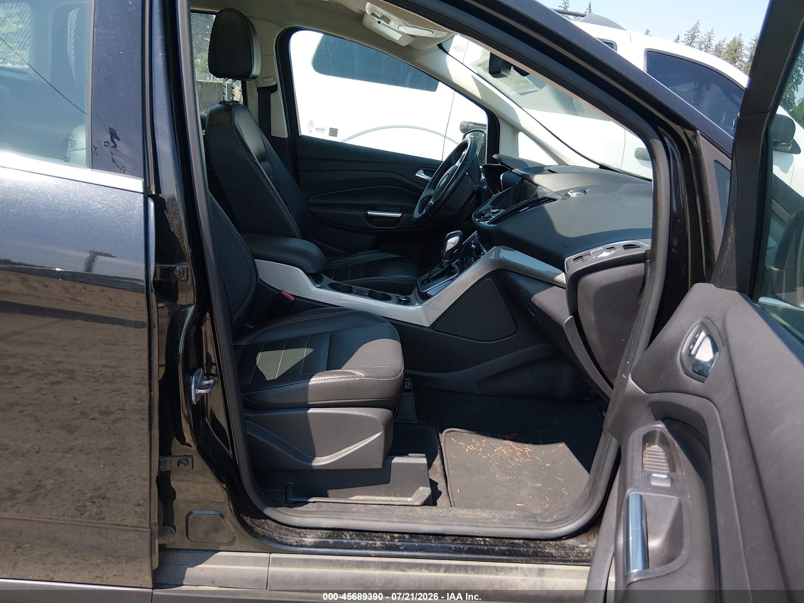 2013 Ford C-max Energi Sel Black vin: 1FADP5CU6DL545994