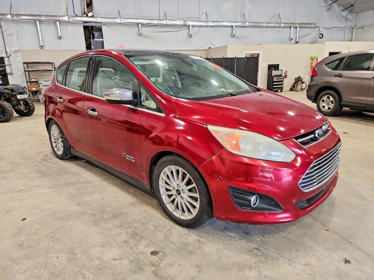 2014 Ford C-max Premium Maroon vin: 1FADP5CU6EL500314
