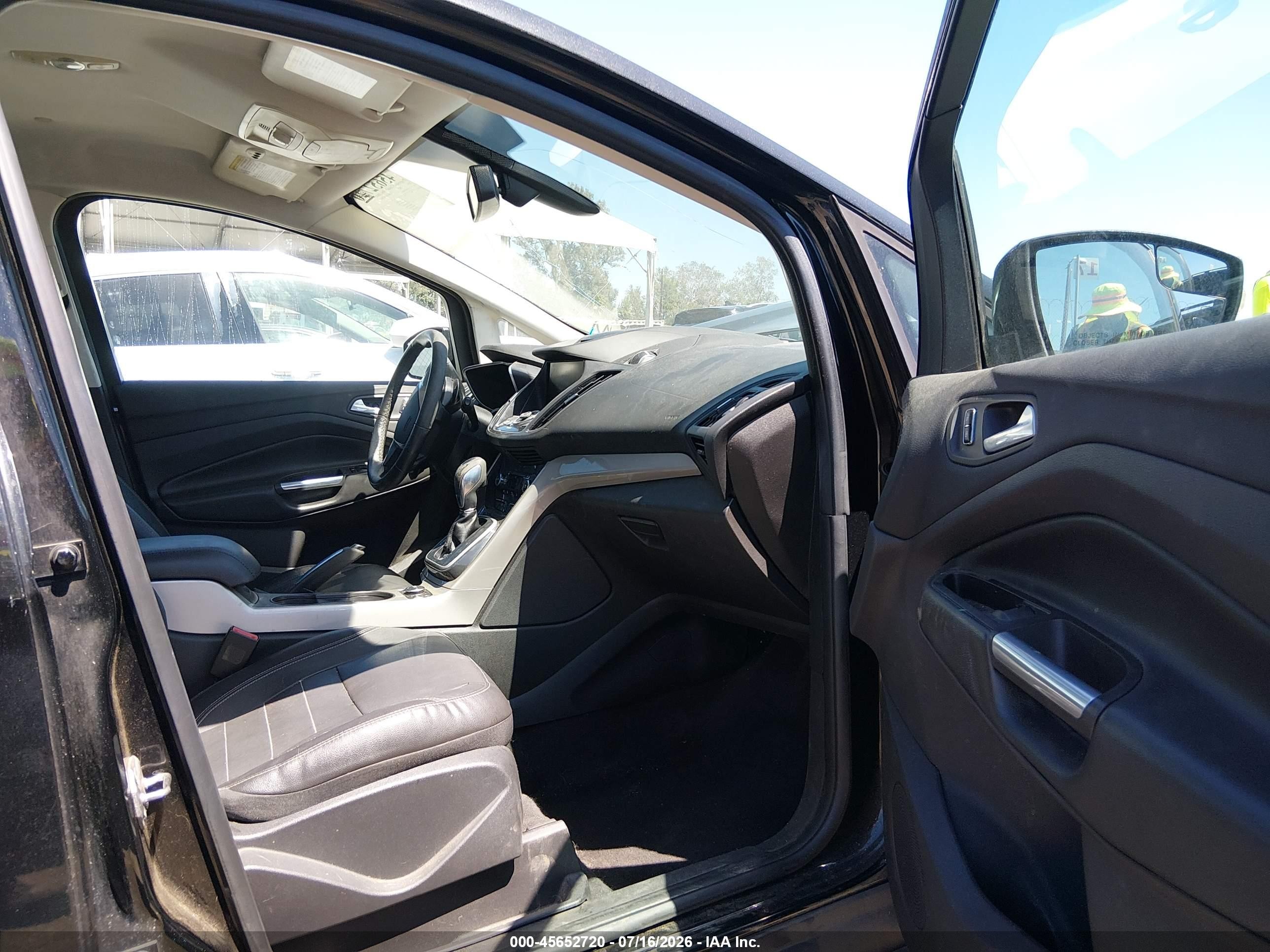 2014 Ford C-max Energi Sel Black vin: 1FADP5CU6EL504024