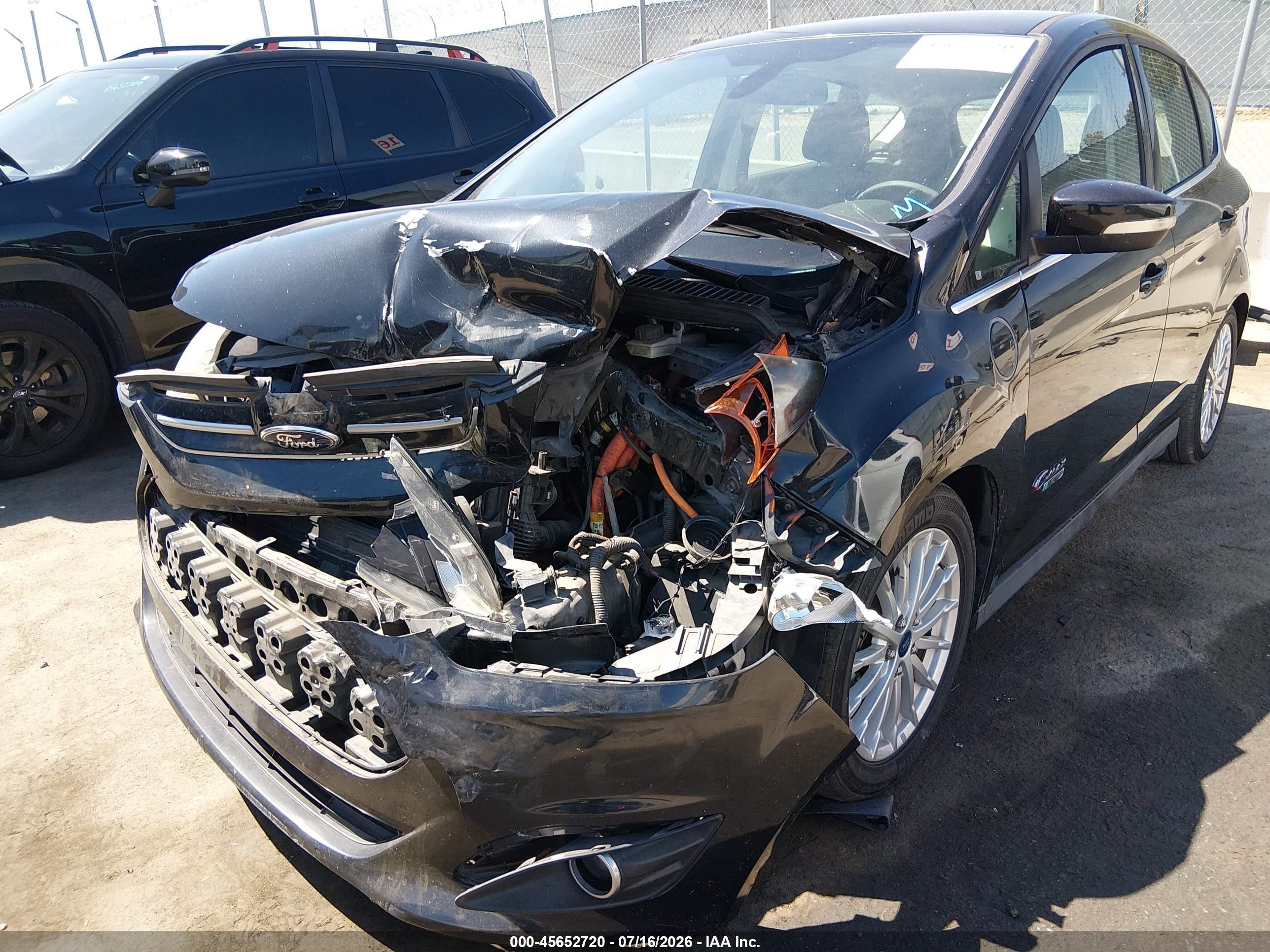 2014 Ford C-max Energi Sel Black vin: 1FADP5CU6EL504024
