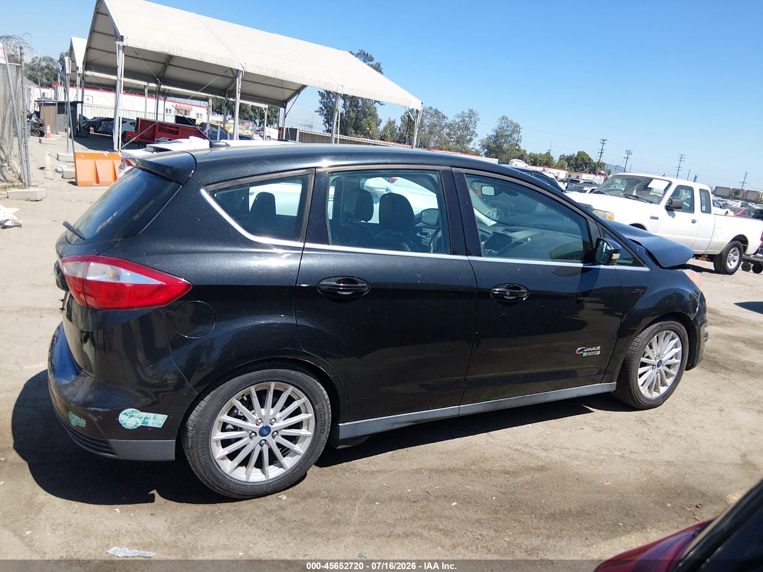 2014 Ford C-max Energi Sel Black vin: 1FADP5CU6EL504024