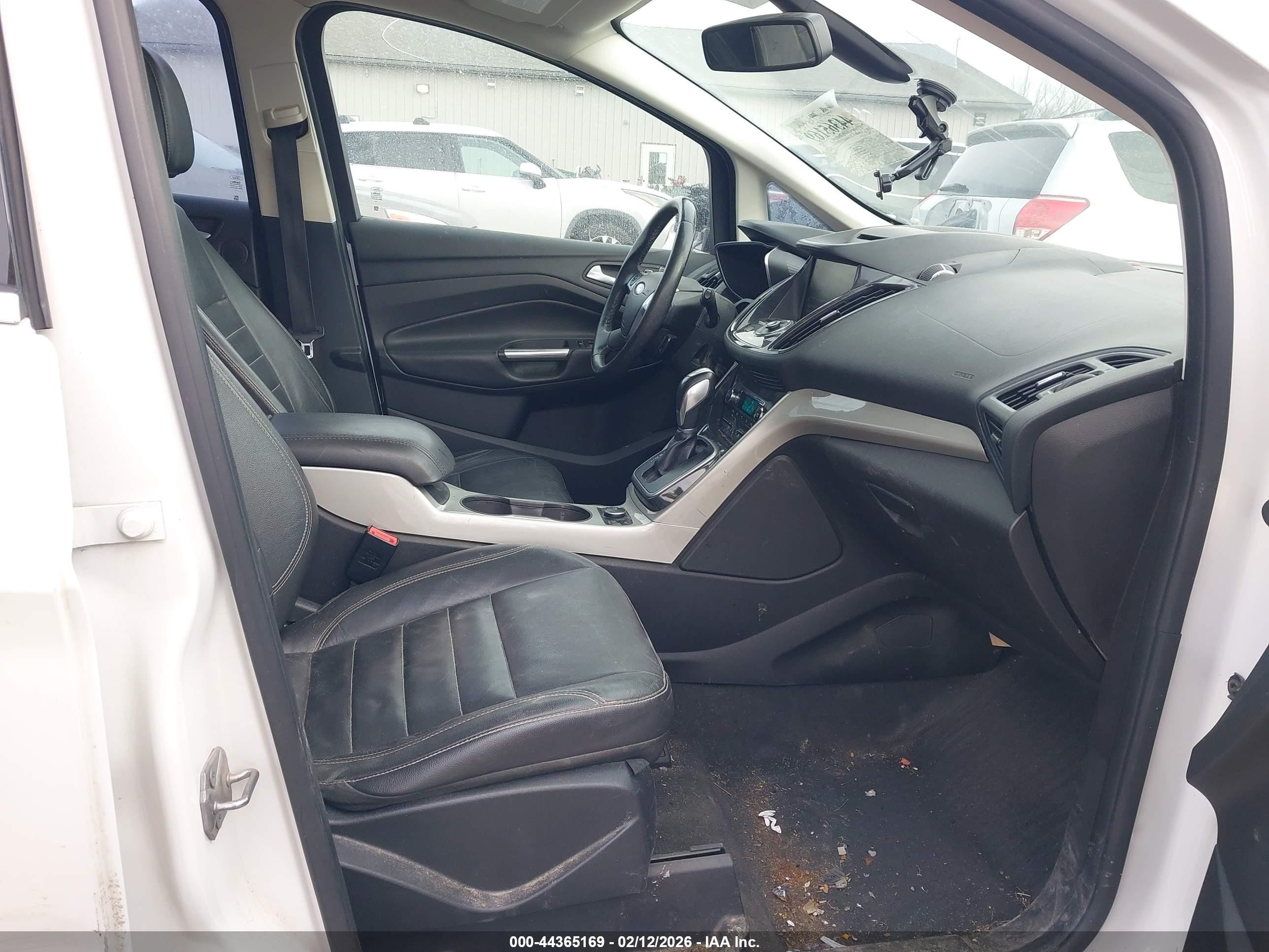 2014 Ford C-max Energi Sel White vin: 1FADP5CU6EL509790