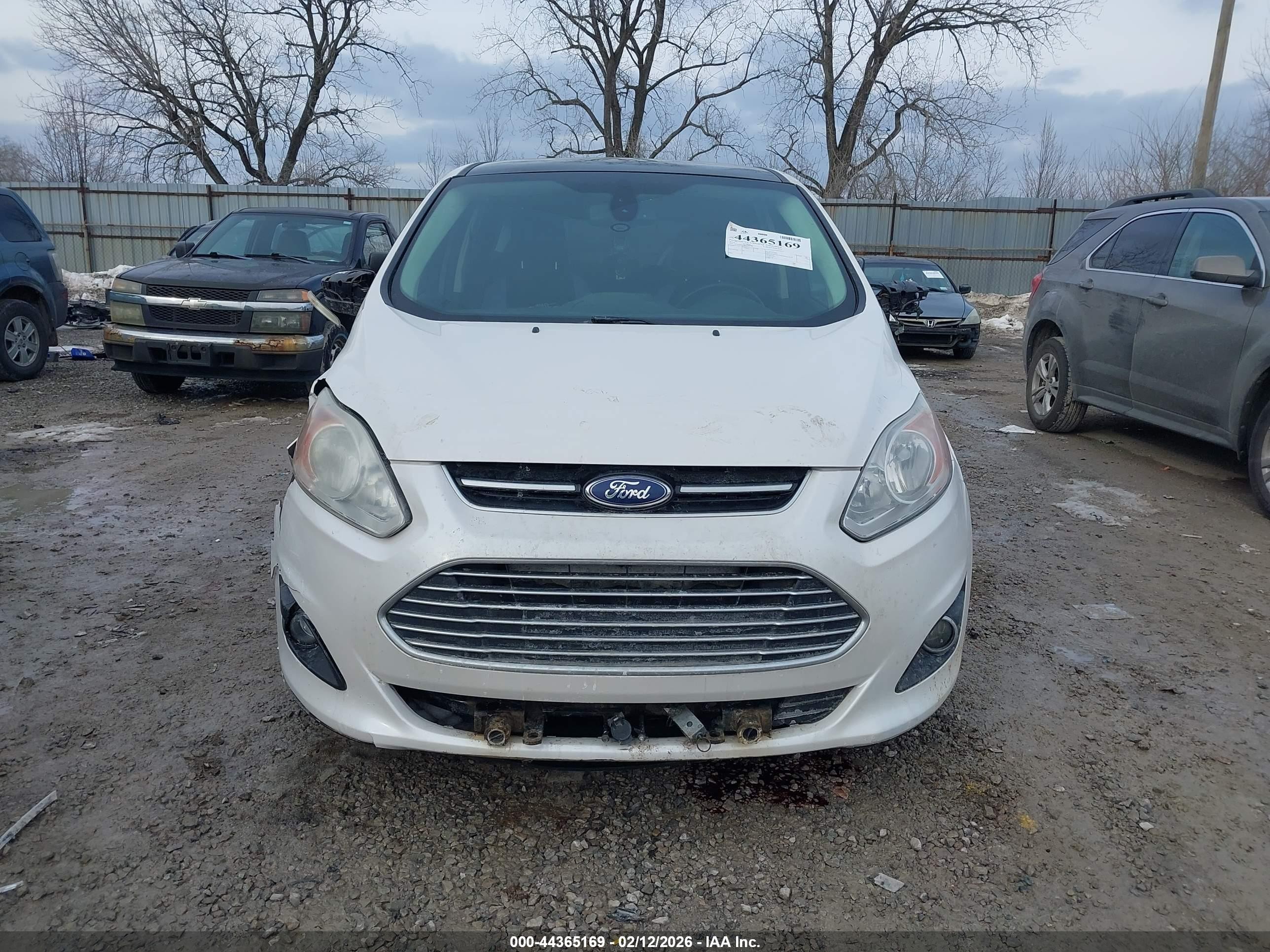 2014 Ford C-max Energi Sel White vin: 1FADP5CU6EL509790