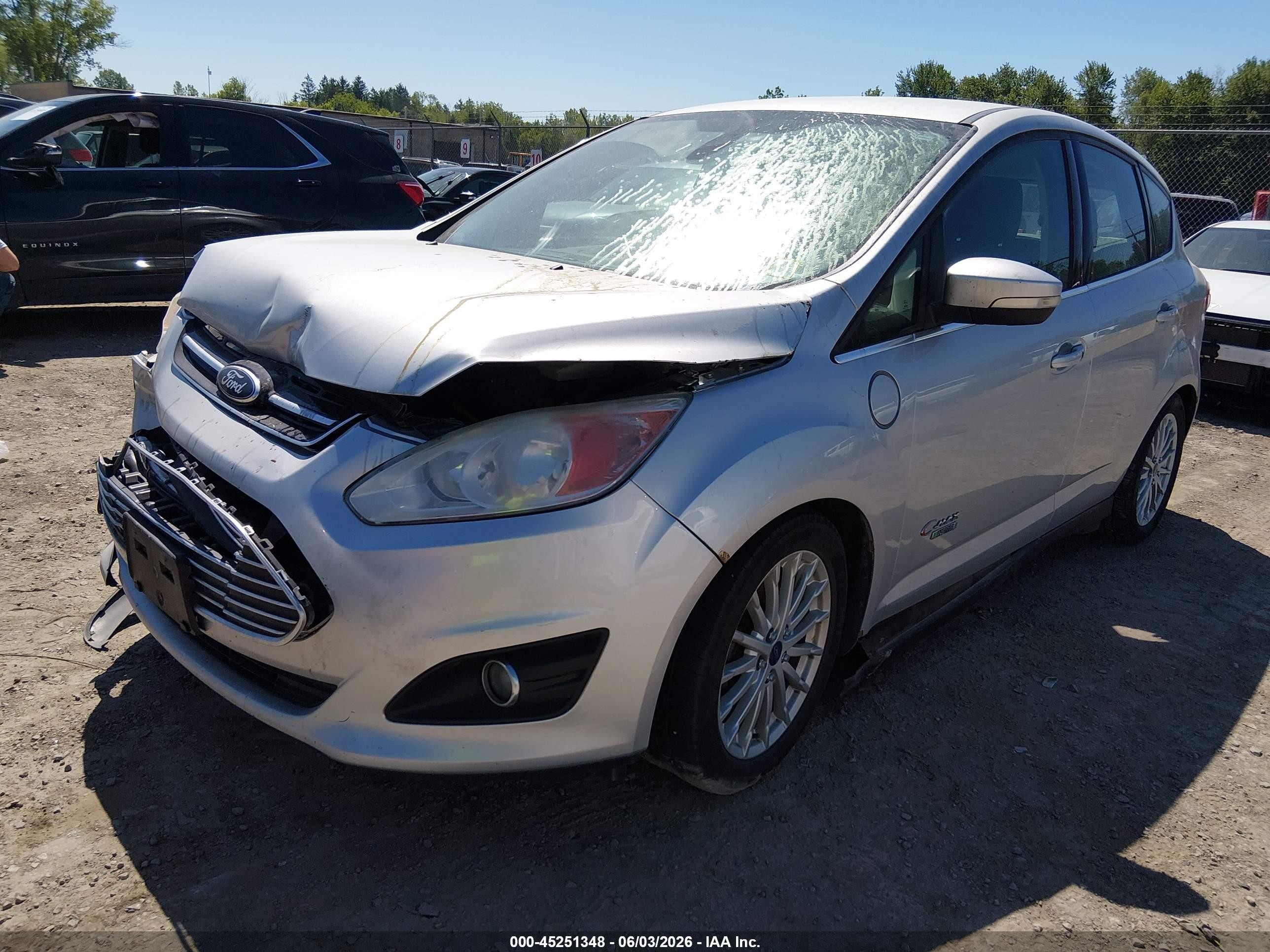 2014 Ford C-max Energi Sel Серебряный vin: 1FADP5CU6EL517436