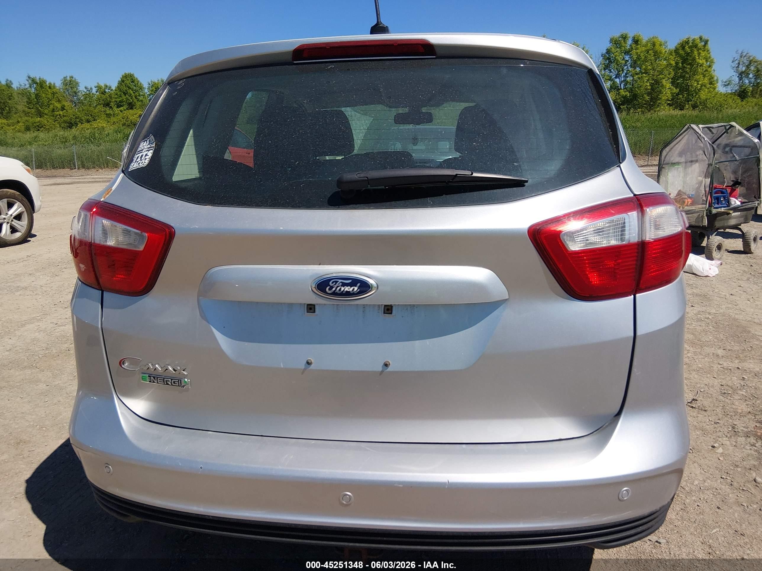 2014 Ford C-max Energi Sel Серебряный vin: 1FADP5CU6EL517436