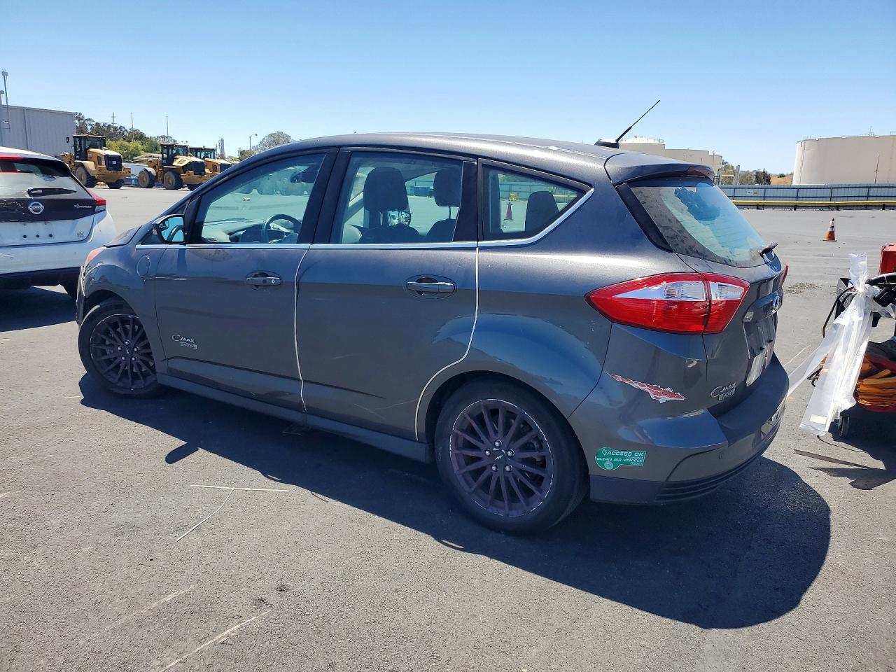 2015 Ford C-max Premium Sel Gray vin: 1FADP5CU6FL107348