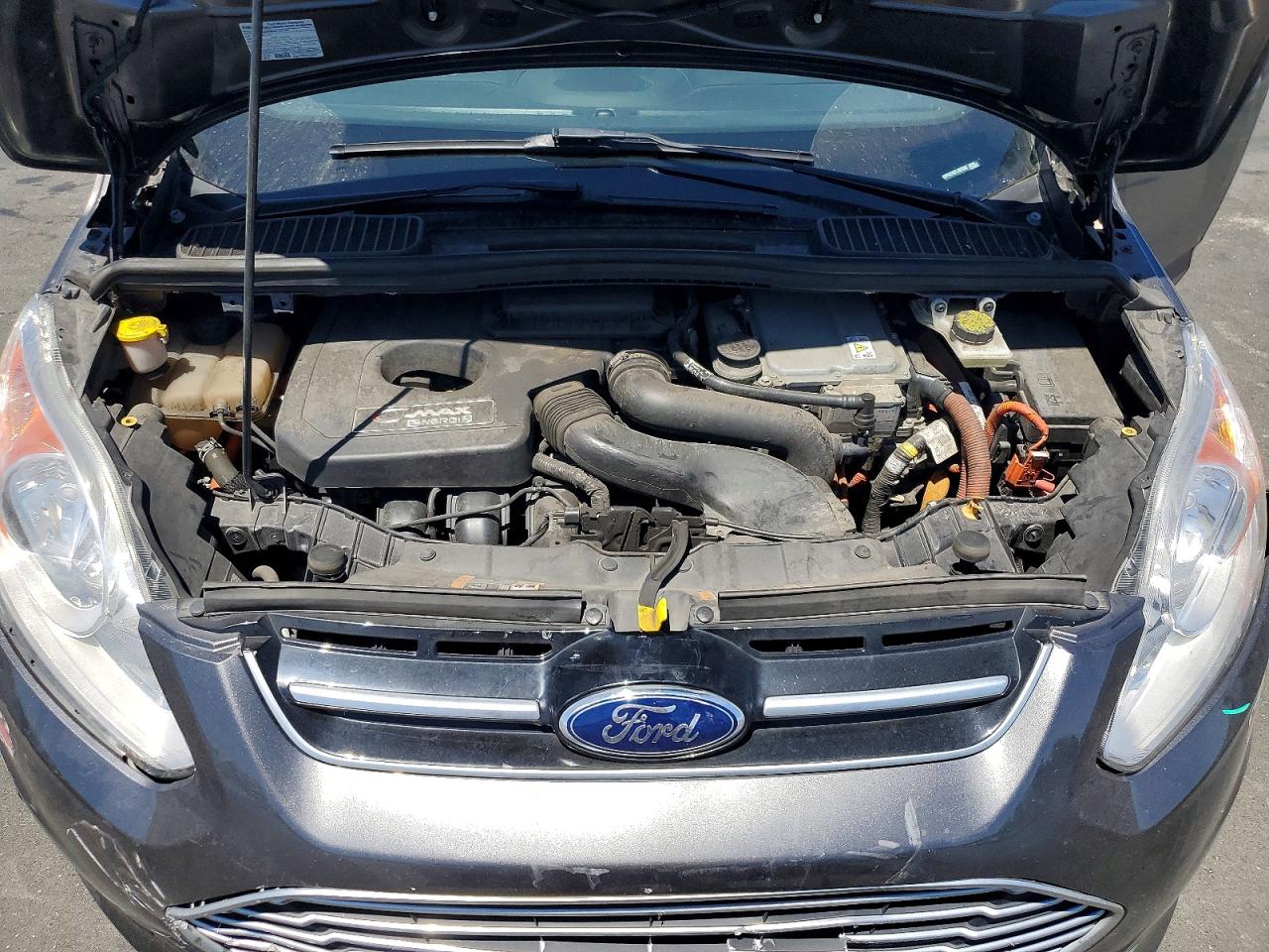 2015 Ford C-max Premium Sel Gray vin: 1FADP5CU6FL107348