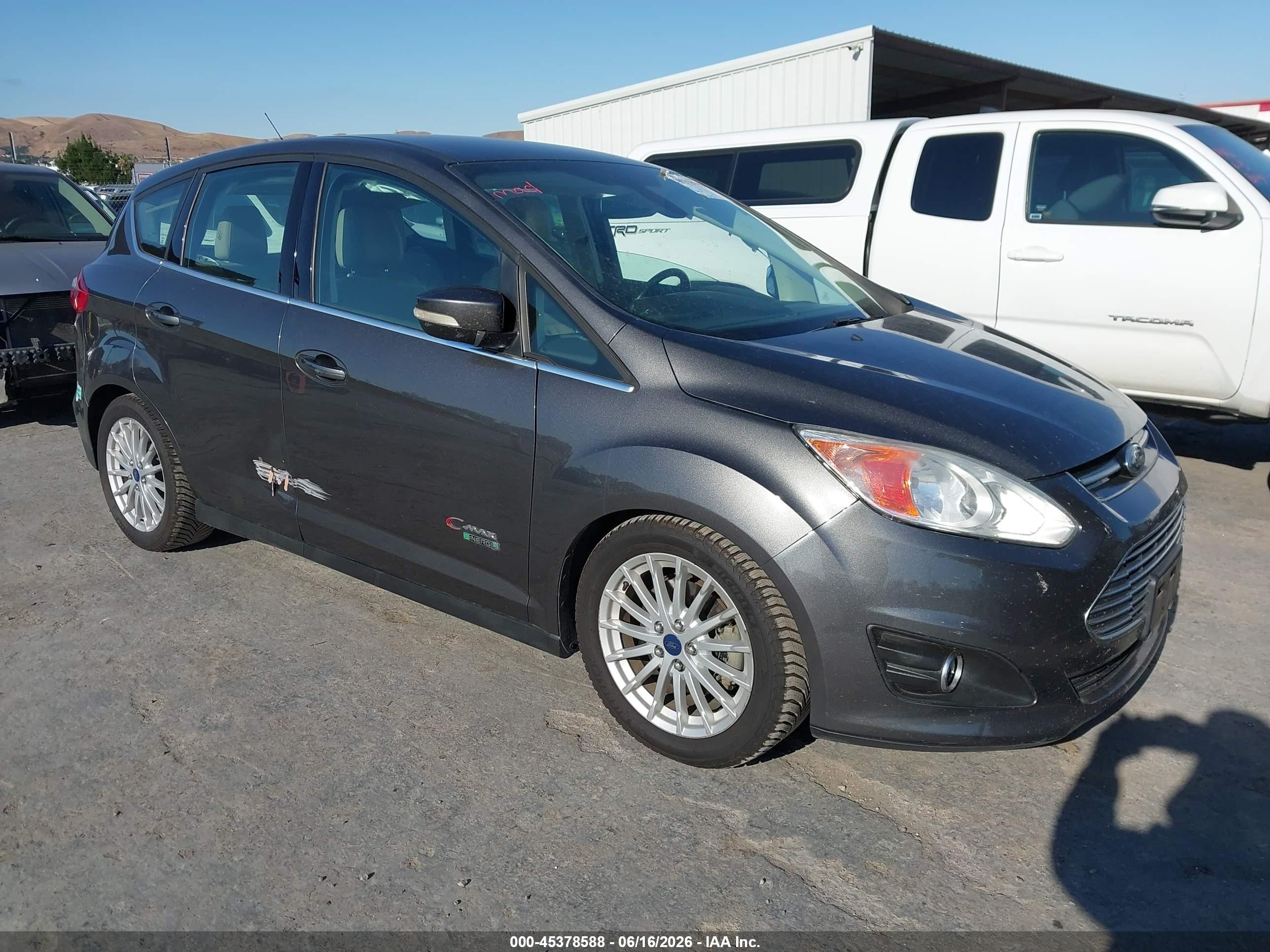 2015 Ford C-max Energi Sel Gray vin: 1FADP5CU6FL121282