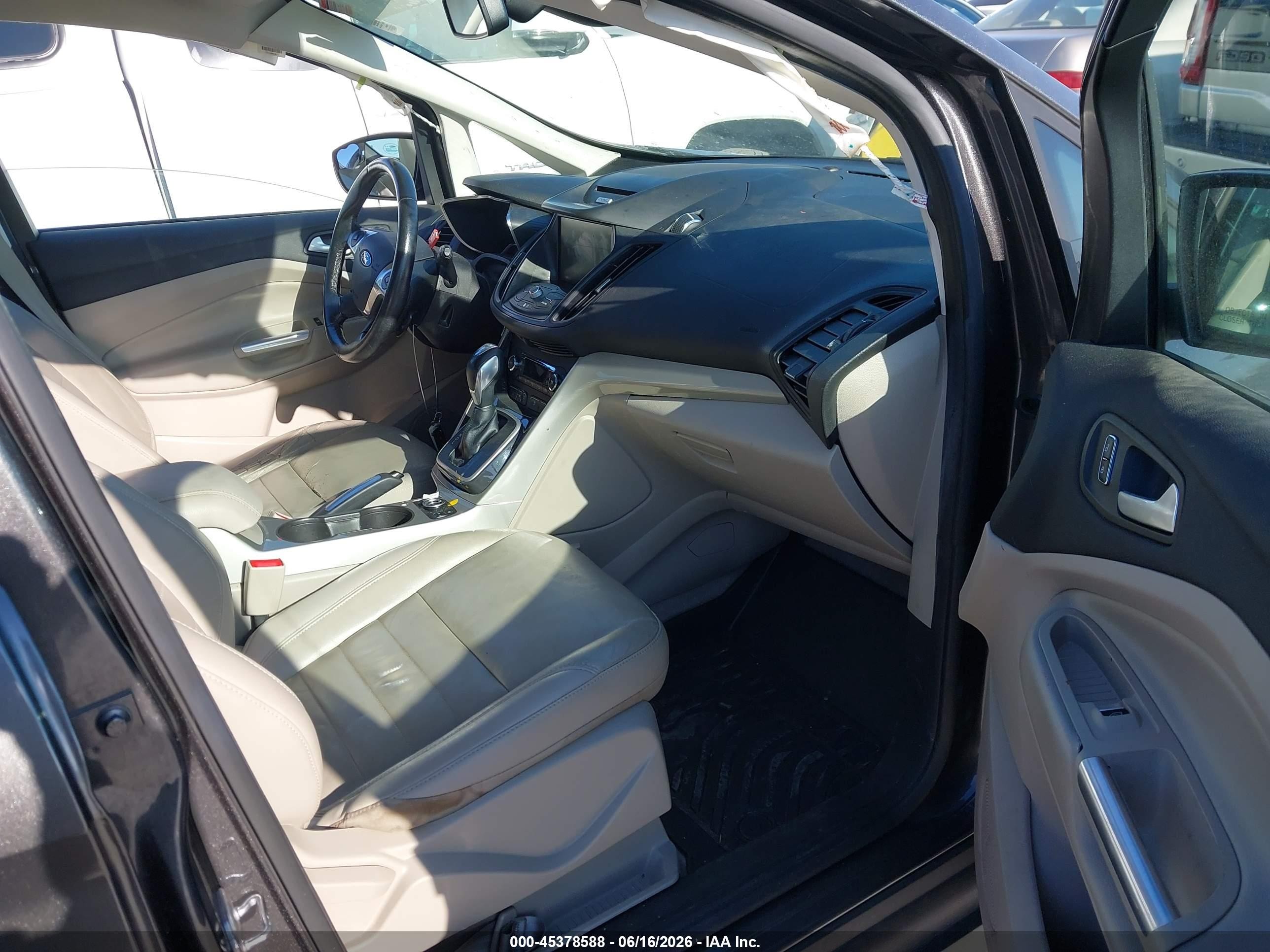 2015 Ford C-max Energi Sel Gray vin: 1FADP5CU6FL121282