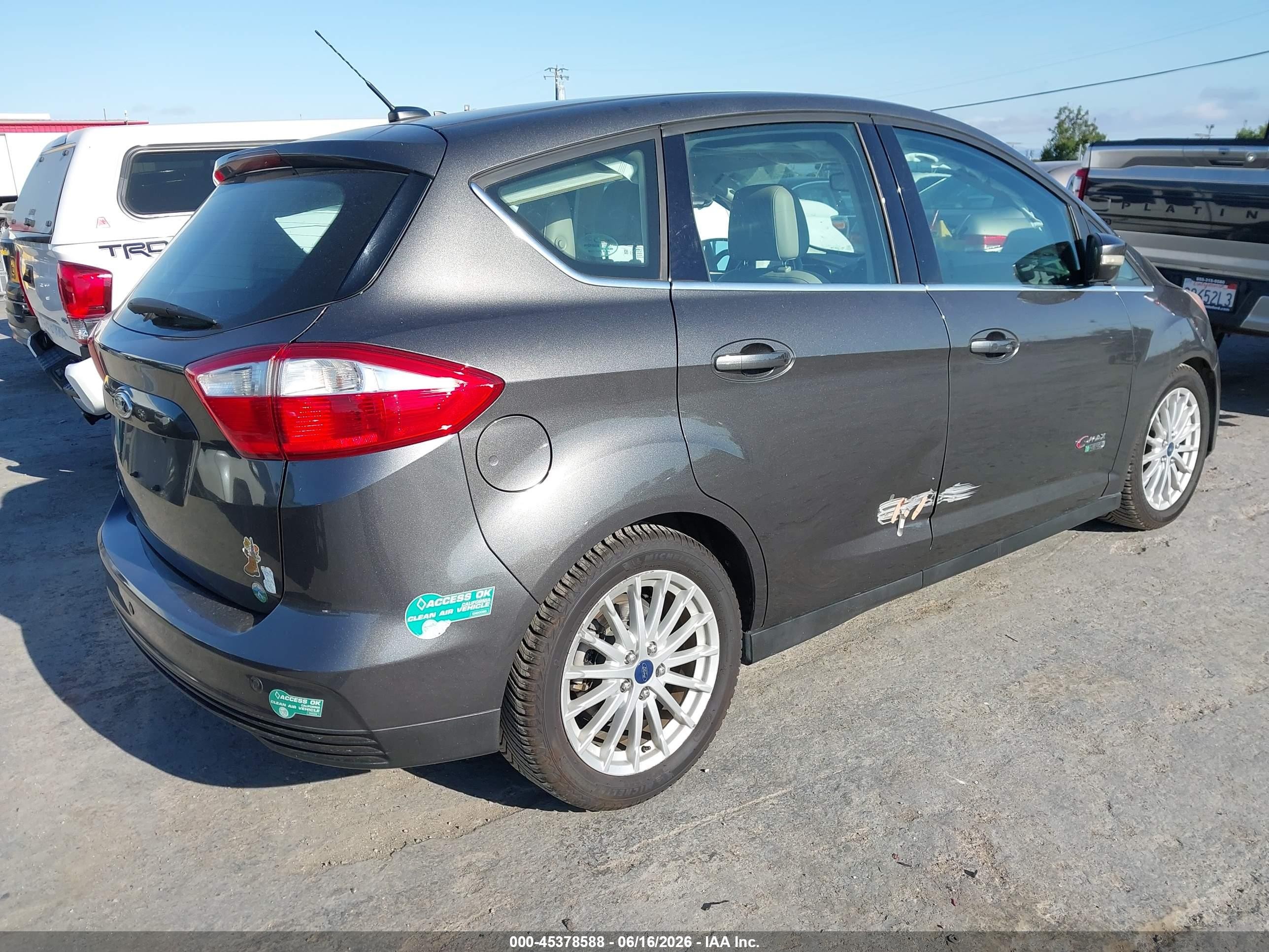 2015 Ford C-max Energi Sel Gray vin: 1FADP5CU6FL121282