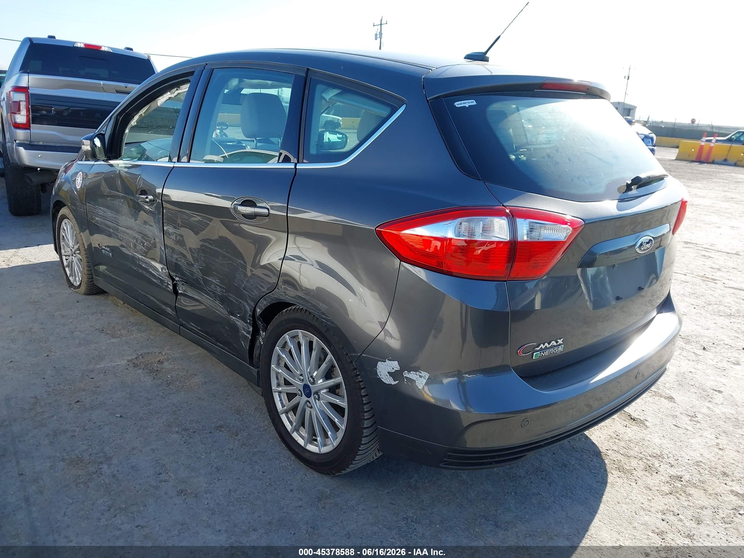 2015 Ford C-max Energi Sel Gray vin: 1FADP5CU6FL121282