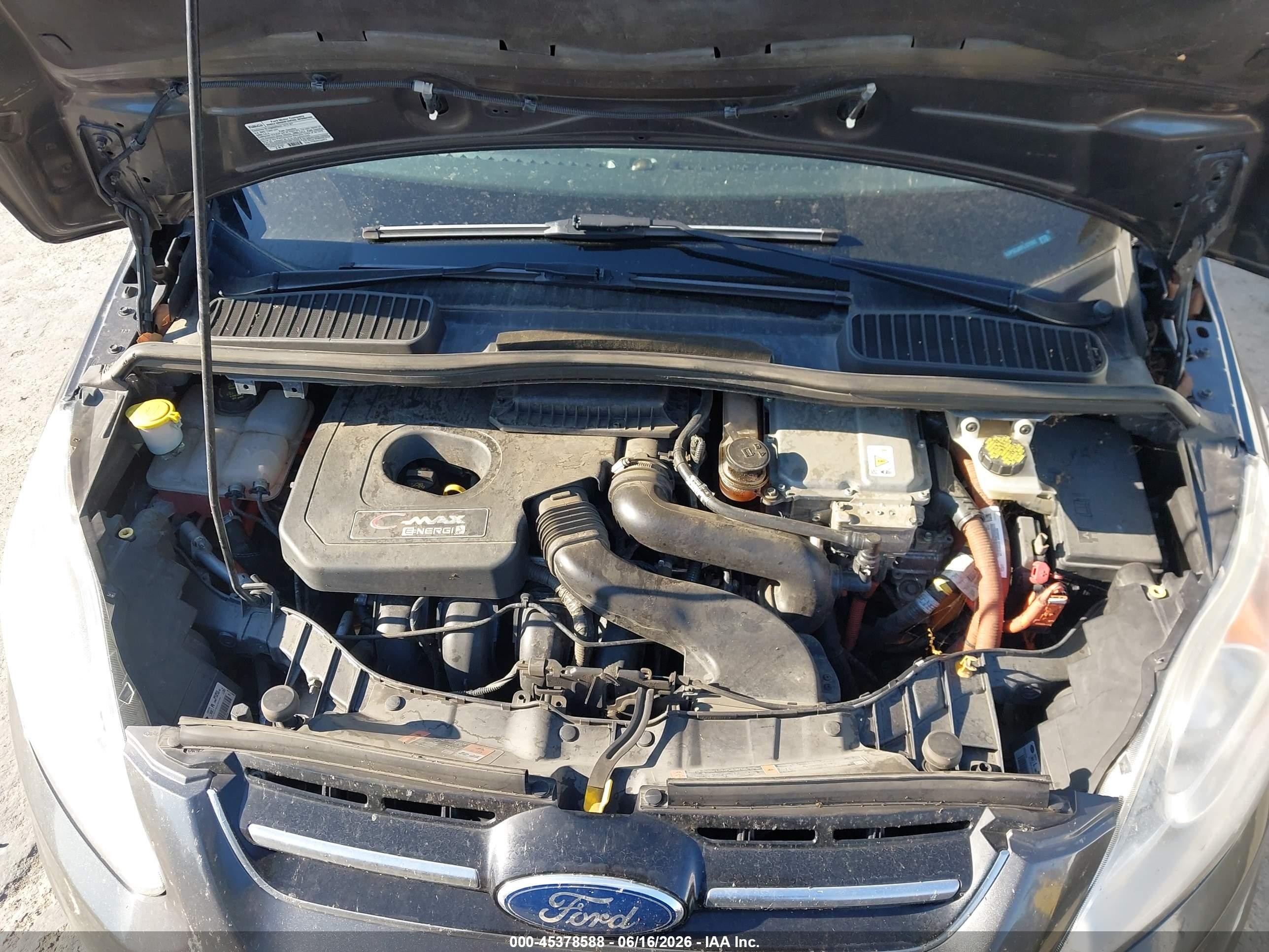 2015 Ford C-max Energi Sel Gray vin: 1FADP5CU6FL121282