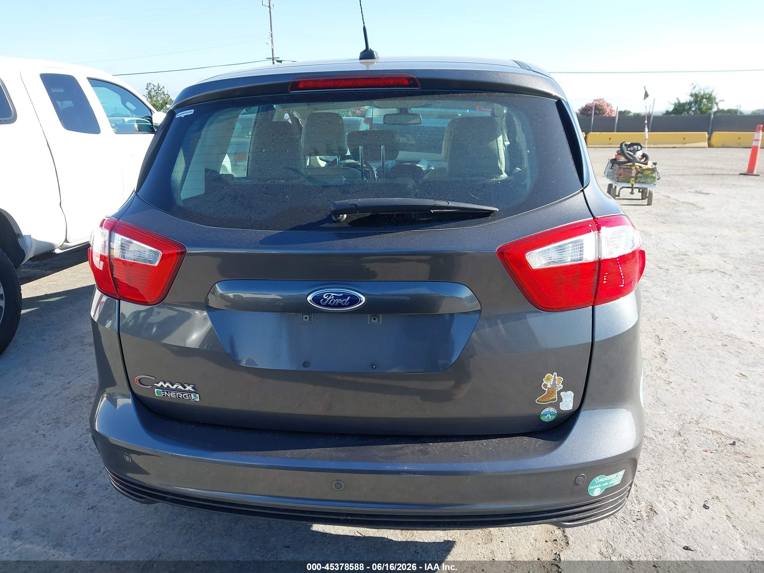2015 Ford C-max Energi Sel Gray vin: 1FADP5CU6FL121282